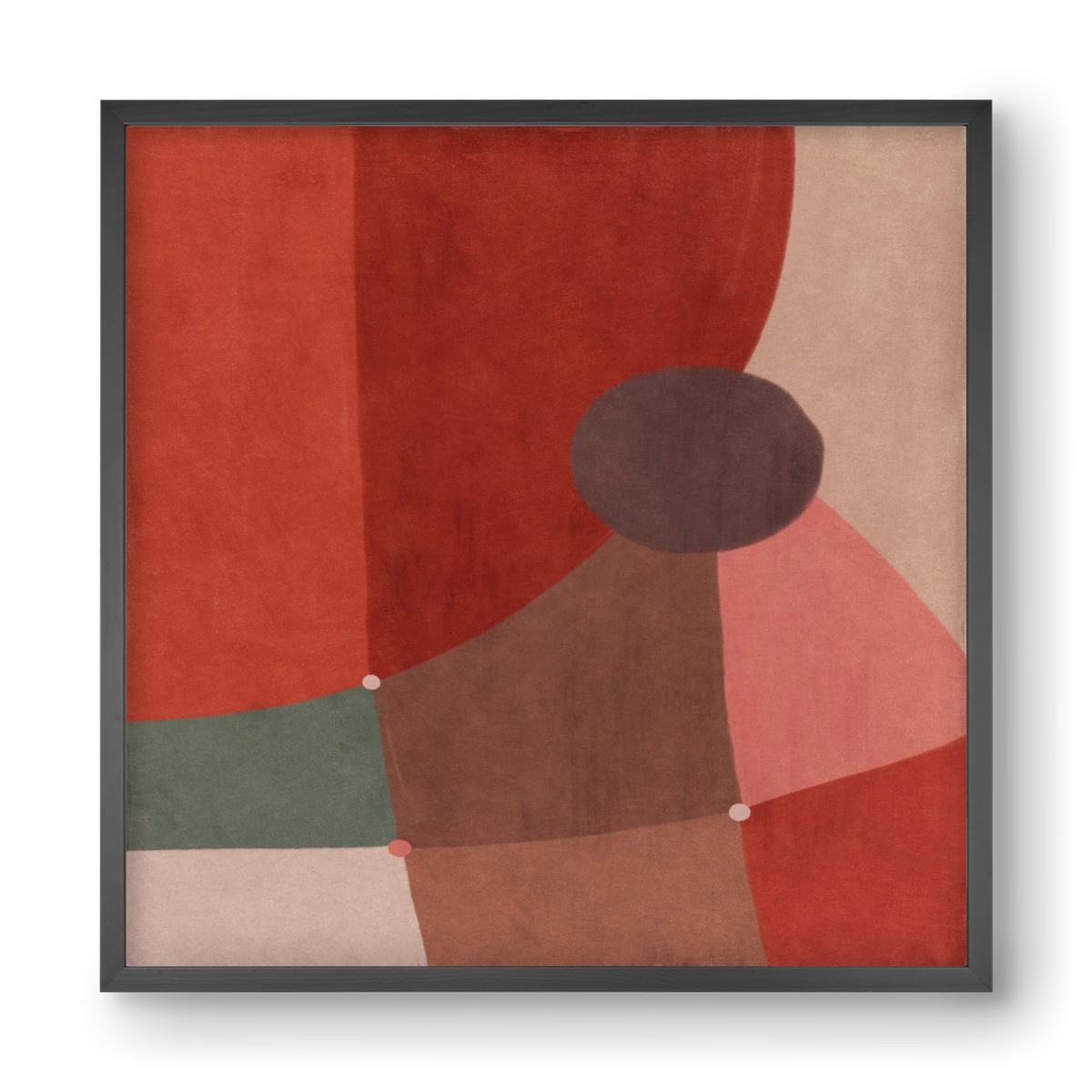 Abstract Intersections Q04, 40x40 cm (40x40 cm), Fekete keret