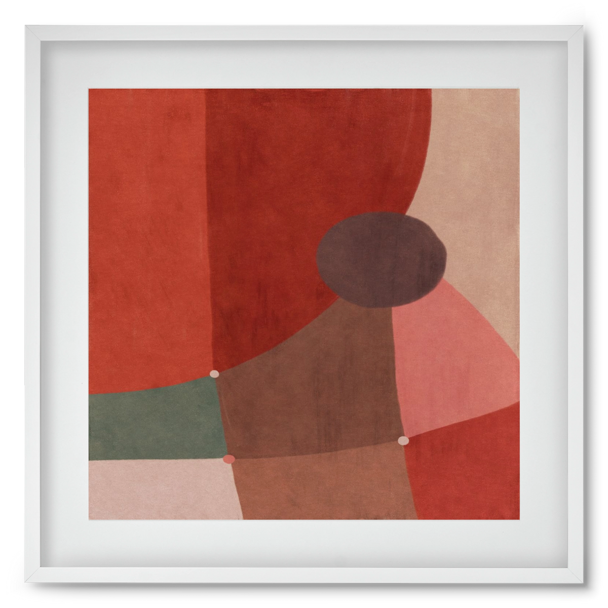 Abstract Intersections Q04, 50x50 cm (40x40 cm), Fehér keret, paszpartuval