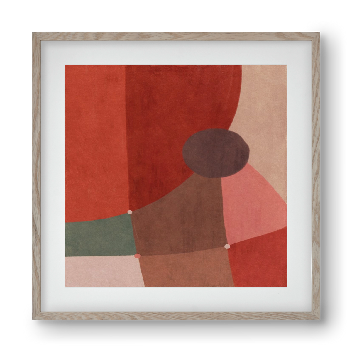Abstract Intersections Q04, 40x40 cm (30x30 cm), Tölgy keret, paszpartuval
