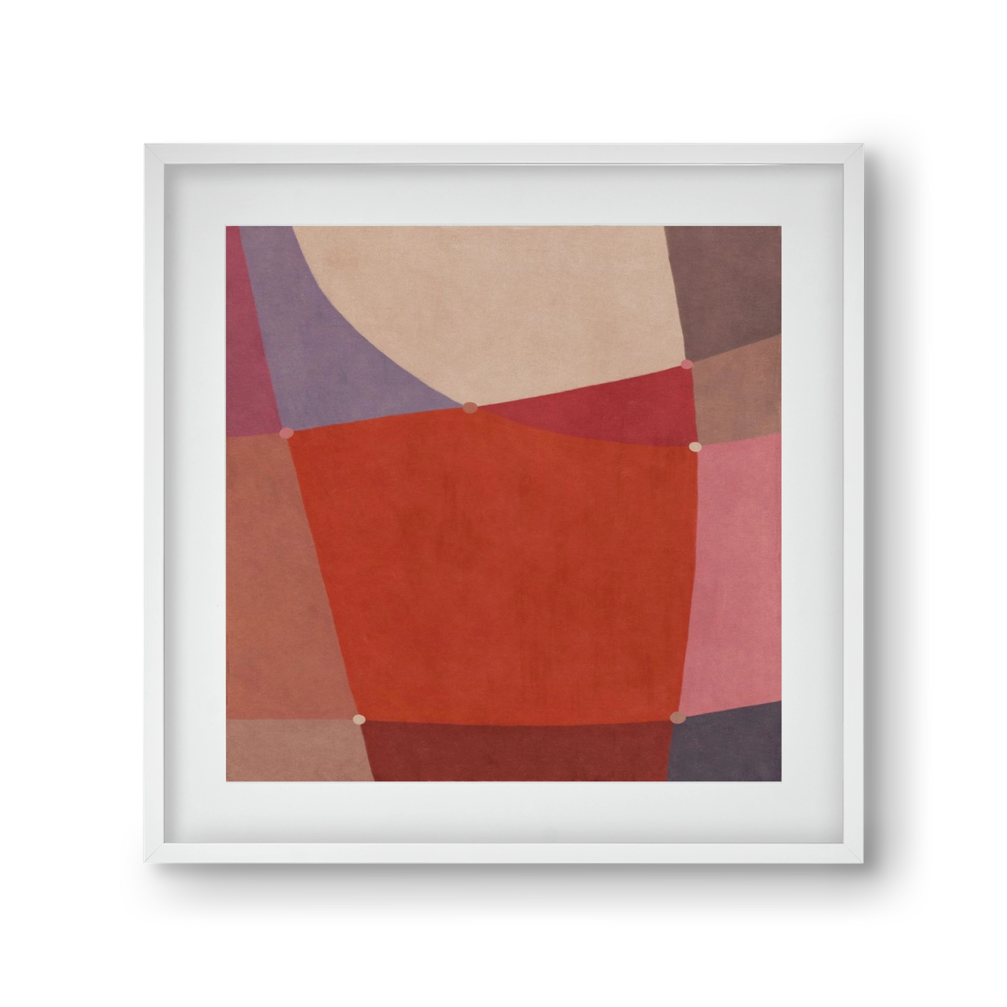 Abstract Intersections Q05, 30x30 cm (20x20 cm), Fehér keret, paszpartuval