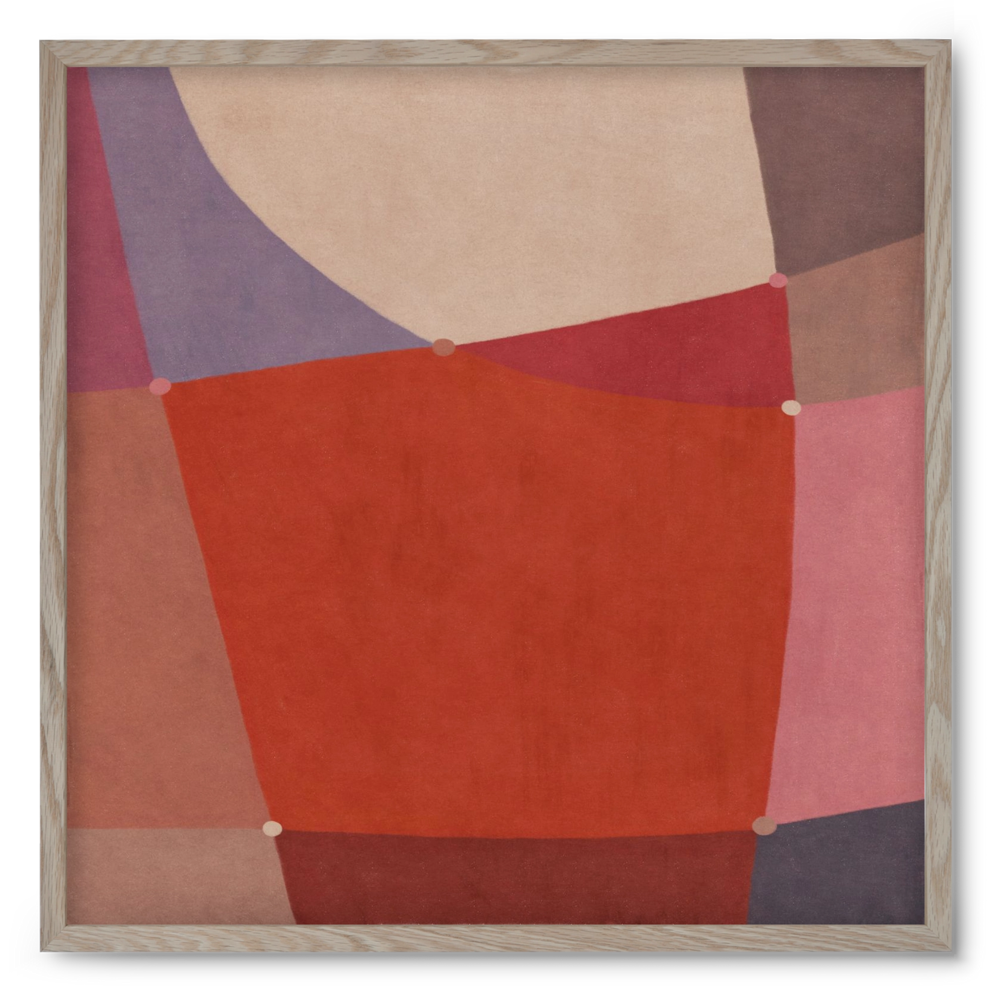Abstract Intersections Q05, 50x50 cm (50x50 cm), Tölgy keret