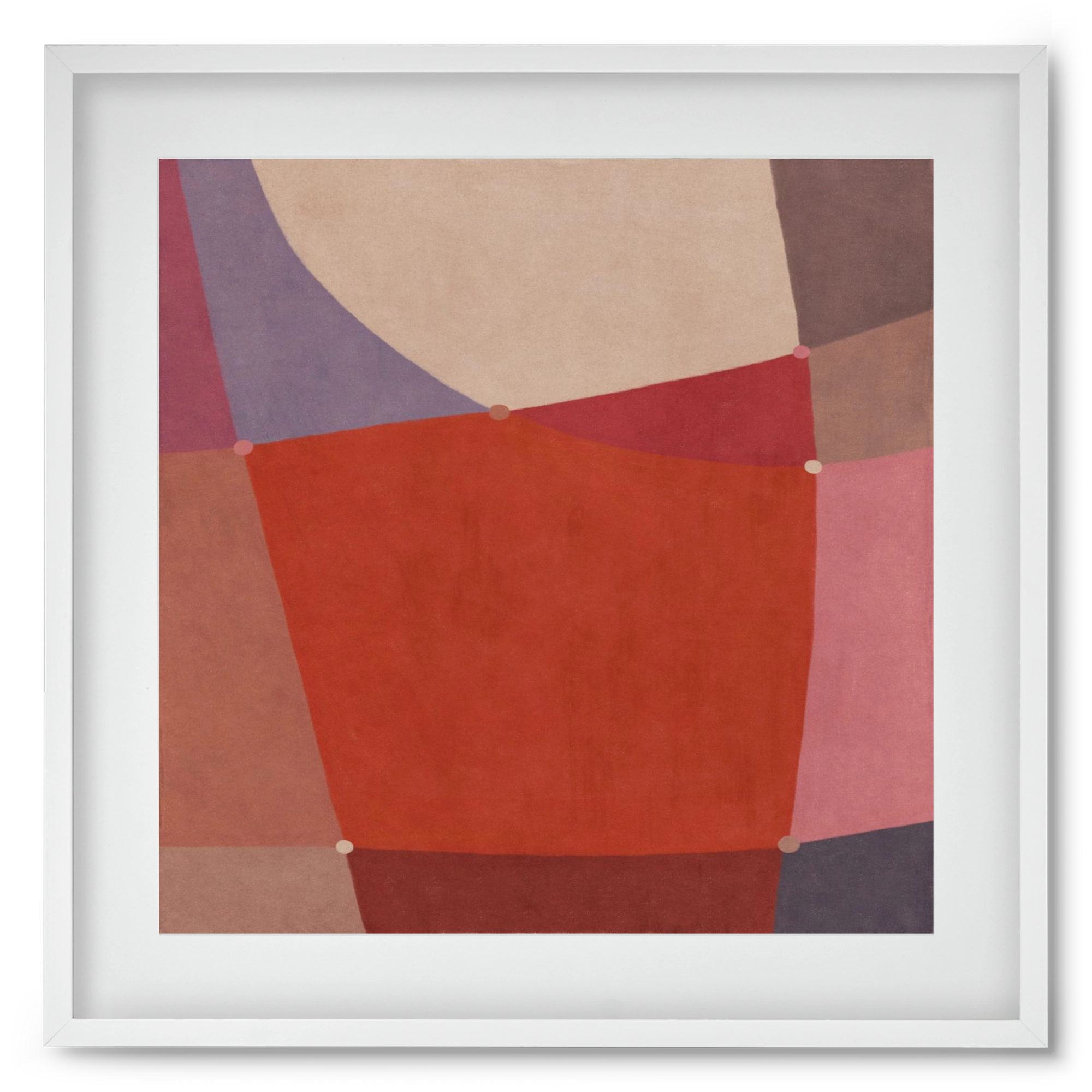 Abstract Intersections Q05, 50x50 cm (40x40 cm), Fehér keret, paszpartuval
