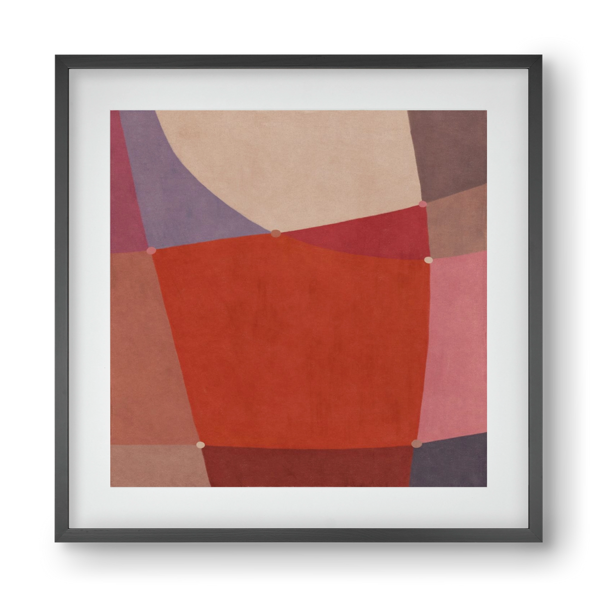 Abstract Intersections Q05, 40x40 cm (30x30 cm), Fekete keret, paszpartuval
