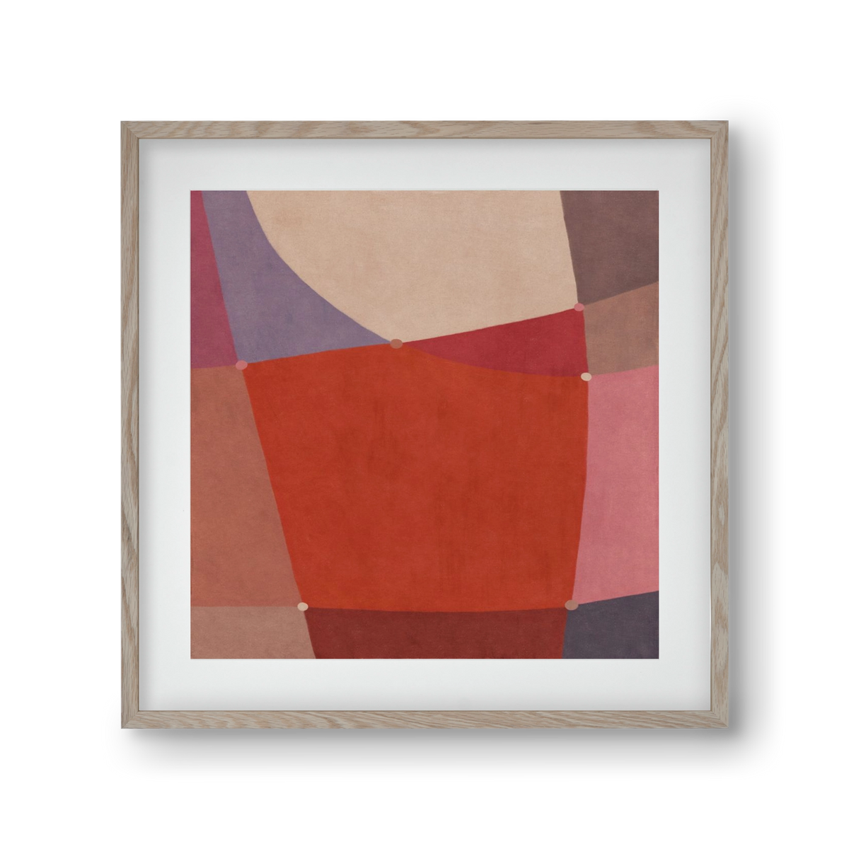Abstract Intersections Q05, 30x30 cm (20x20 cm), Tölgy keret, paszpartuval