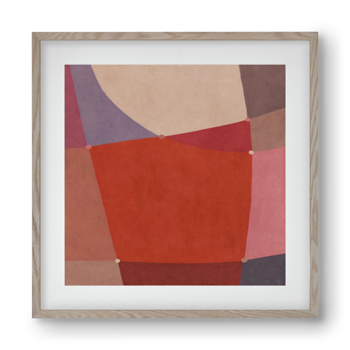 Abstract Intersections Q05, 40x40 cm (30x30 cm), Tölgy keret, paszpartuval