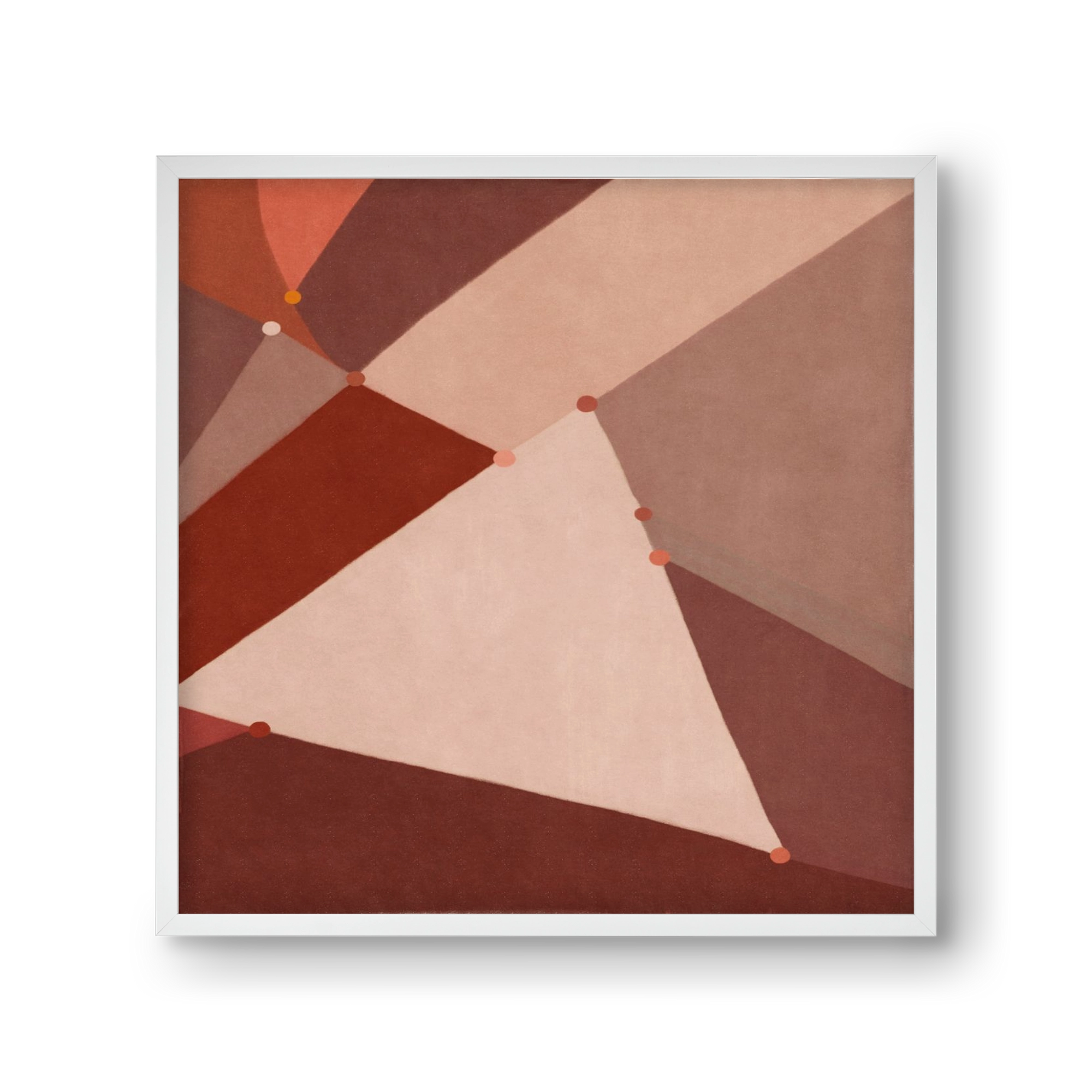 Abstract Intersections Q06, 30x30 cm (30x30 cm), Fehér keret