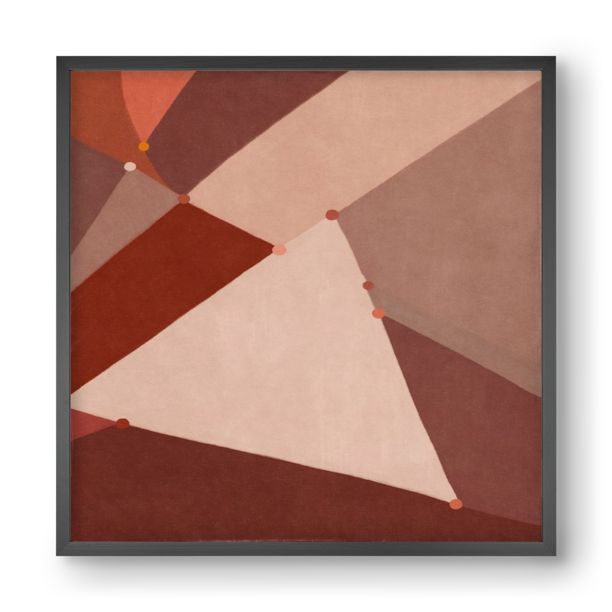 Abstract Intersections Q06, 40x40 cm (40x40 cm), Fekete keret