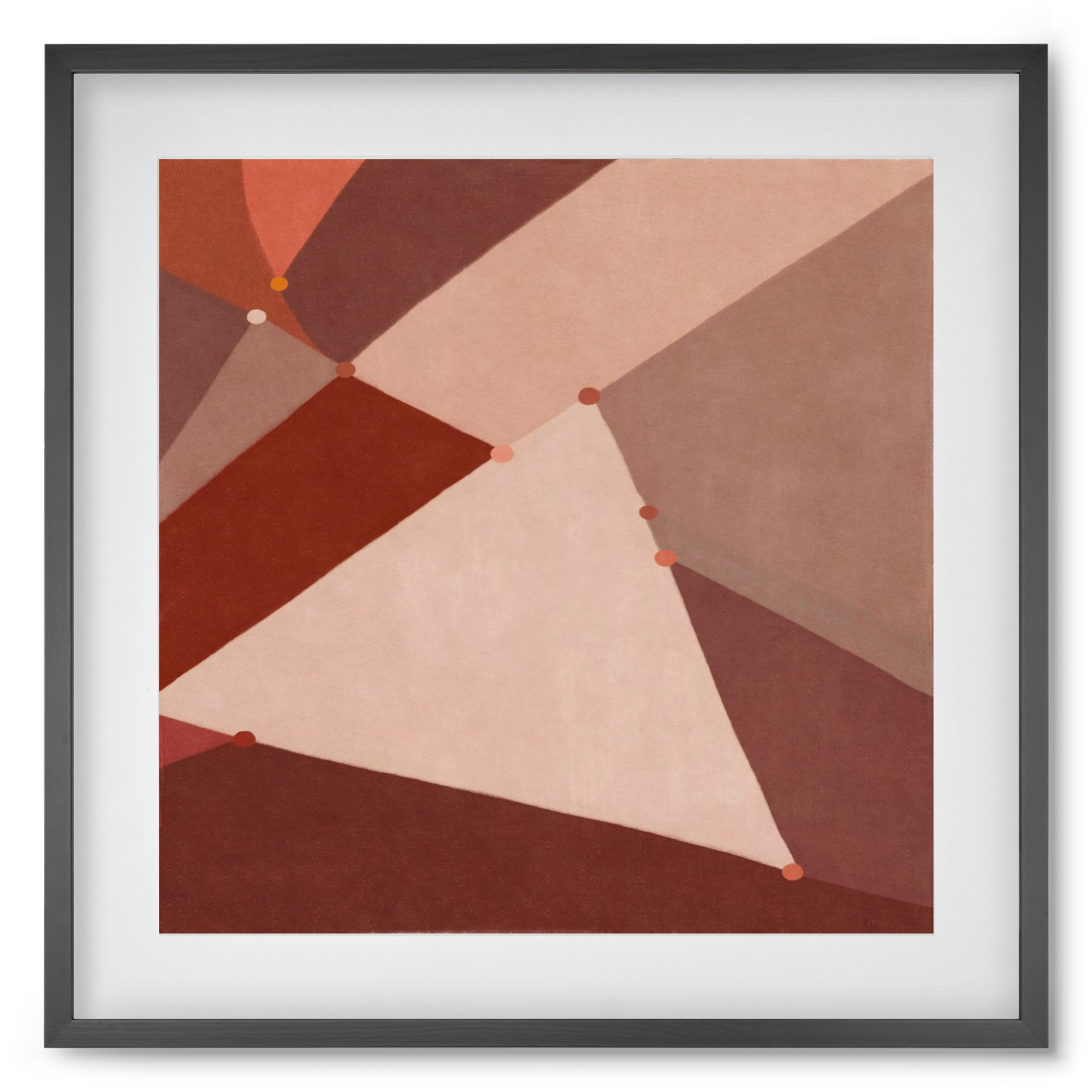 Abstract Intersections Q06, 50x50 cm (40x40 cm), Fekete keret, paszpartuval