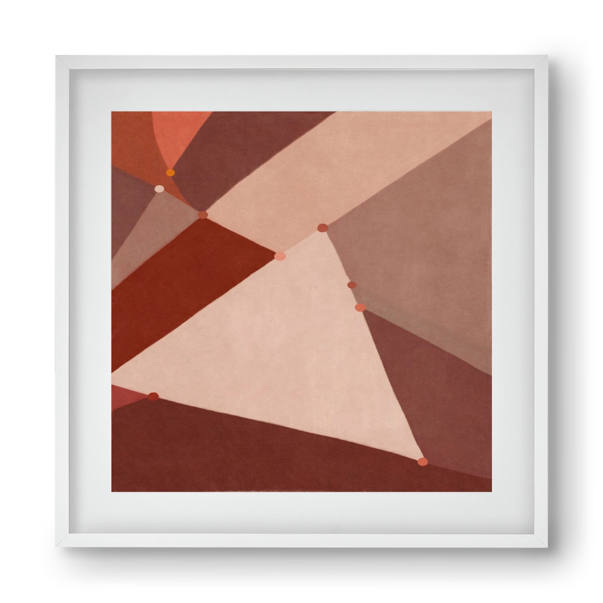 Abstract Intersections Q06, 40x40 cm (30x30 cm), Fehér keret, paszpartuval