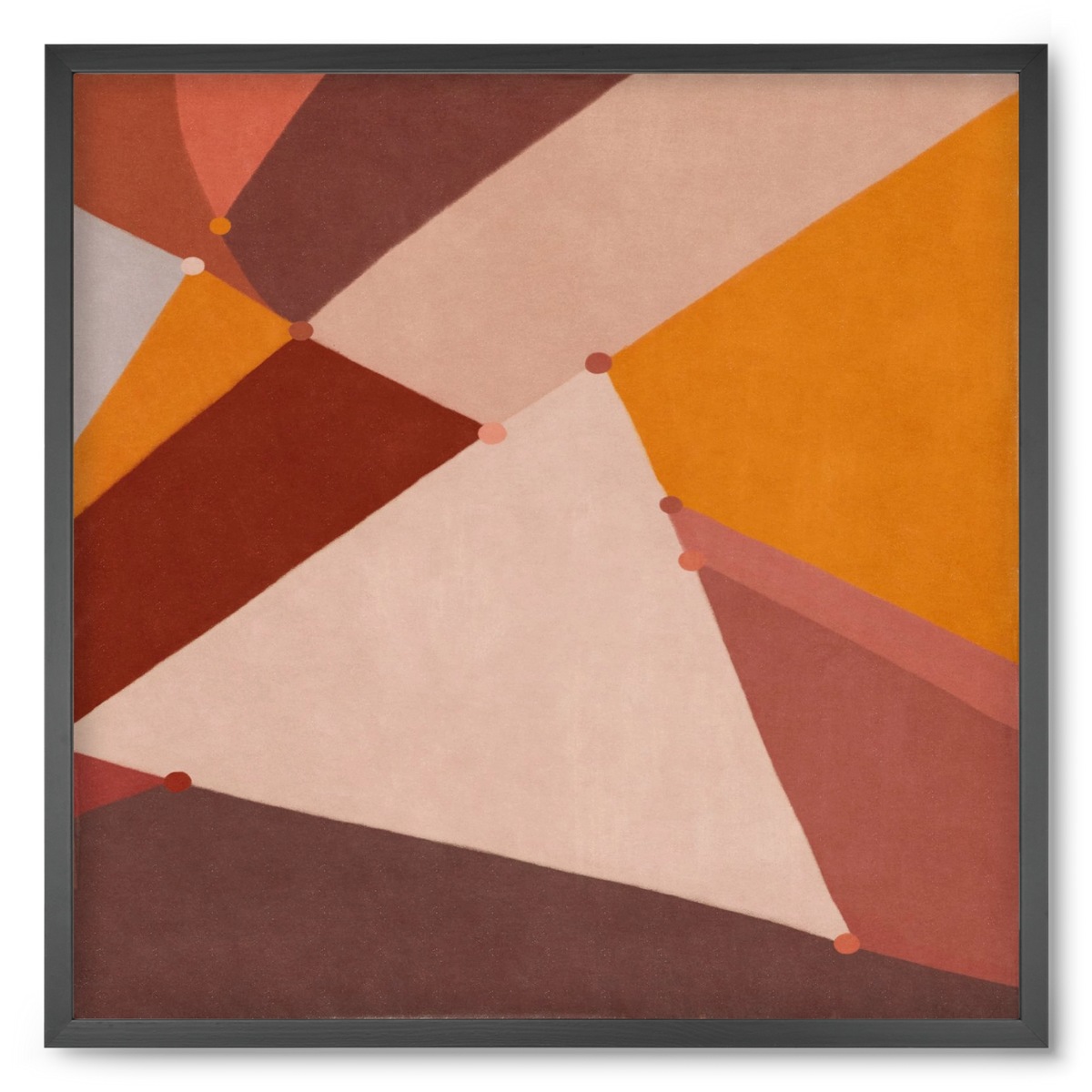 Abstract Intersections Q07, 50x50 cm (50x50 cm), Fekete keret