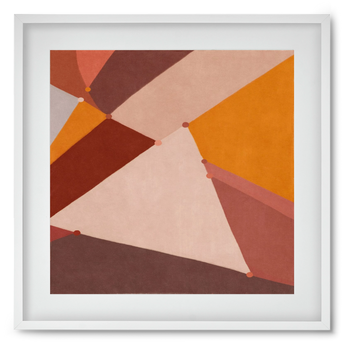 Abstract Intersections Q07, 50x50 cm (40x40 cm), Fehér keret, paszpartuval