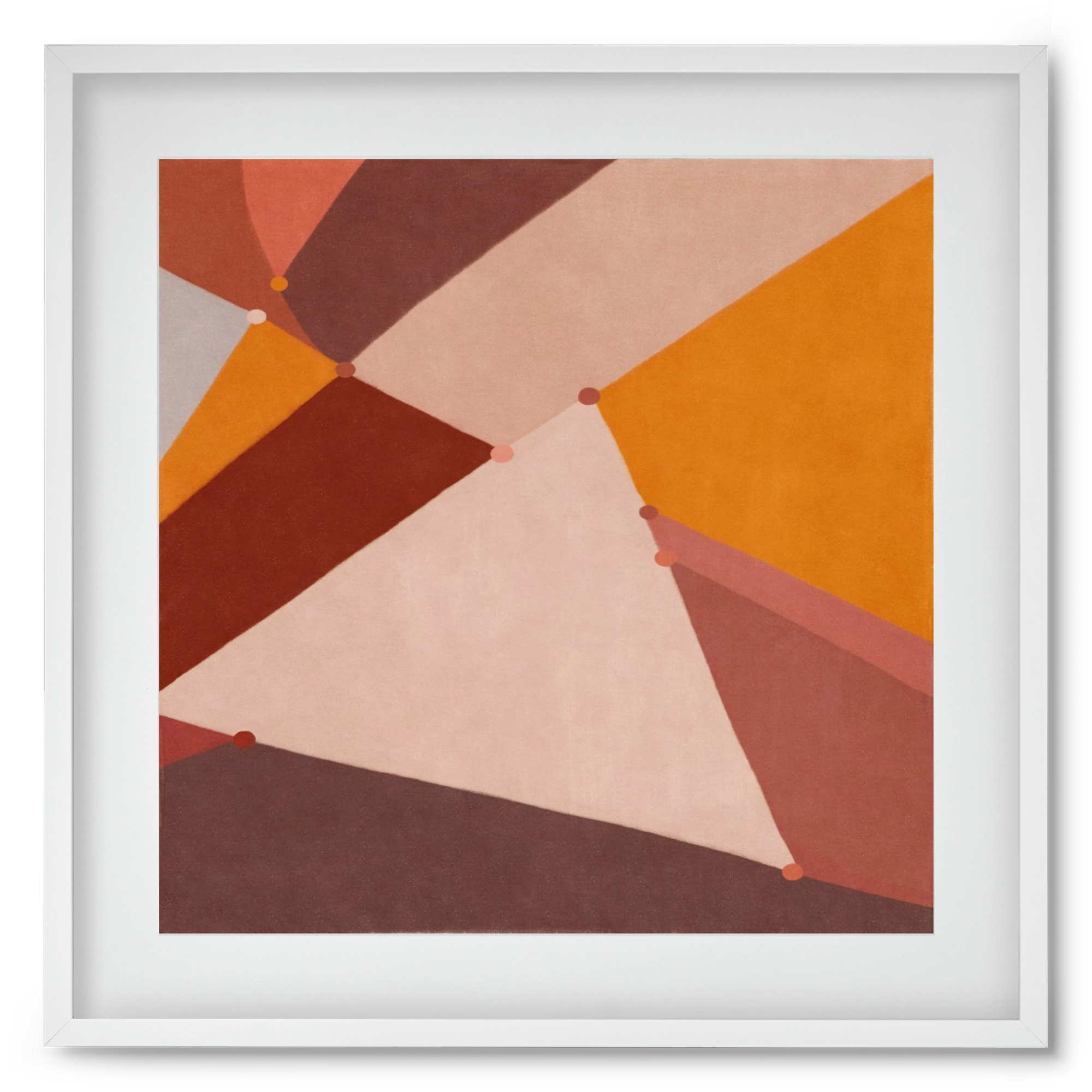 Abstract Intersections Q07, 50x50 cm (40x40 cm), Fehér keret, paszpartuval