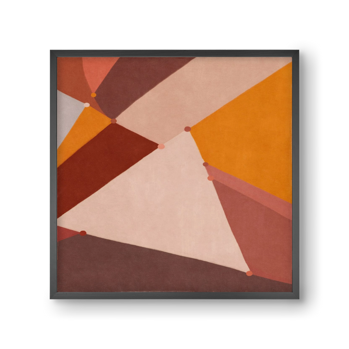 Abstract Intersections Q07, 30x30 cm (30x30 cm), Fekete keret