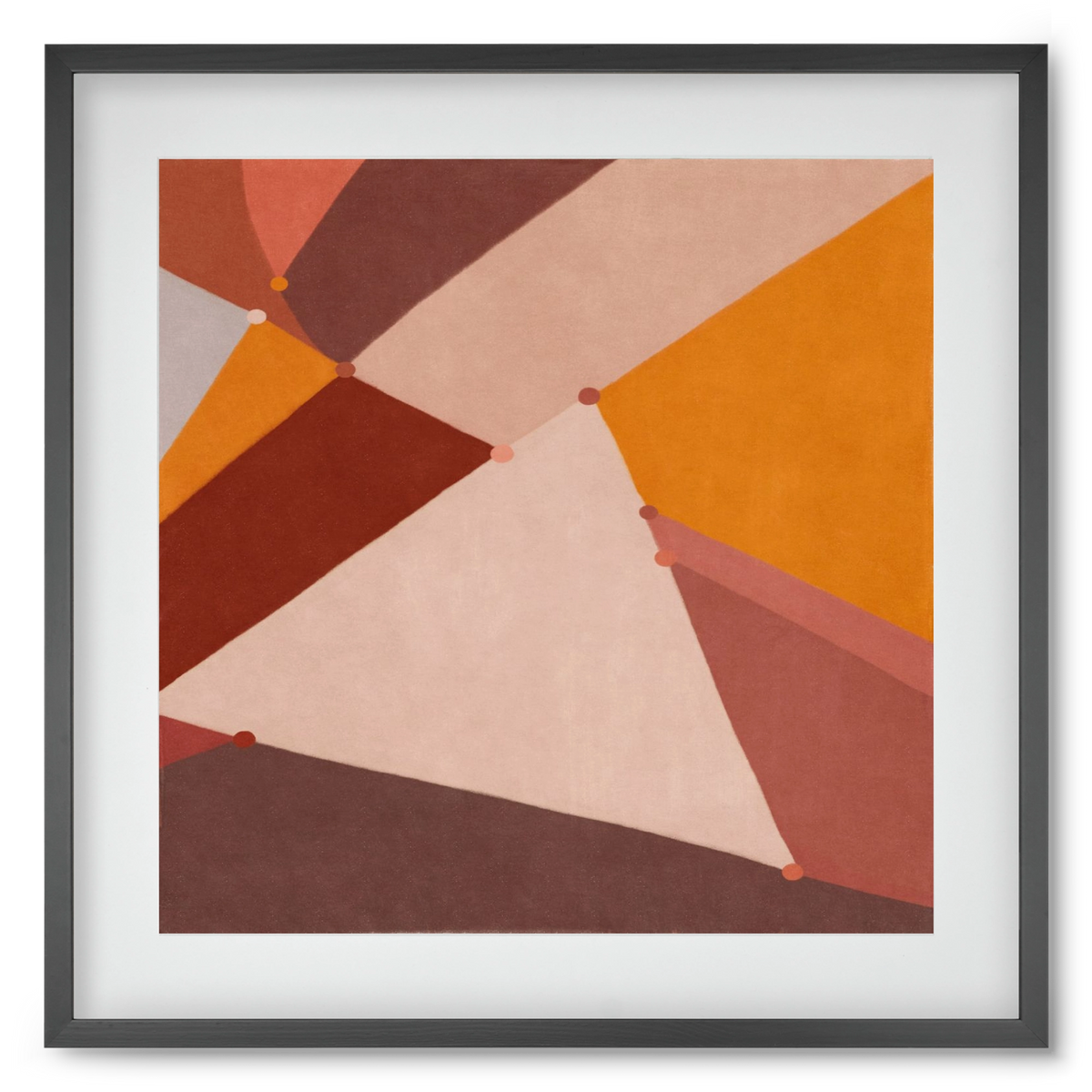 Abstract Intersections Q07, 50x50 cm (40x40 cm), Fekete keret, paszpartuval