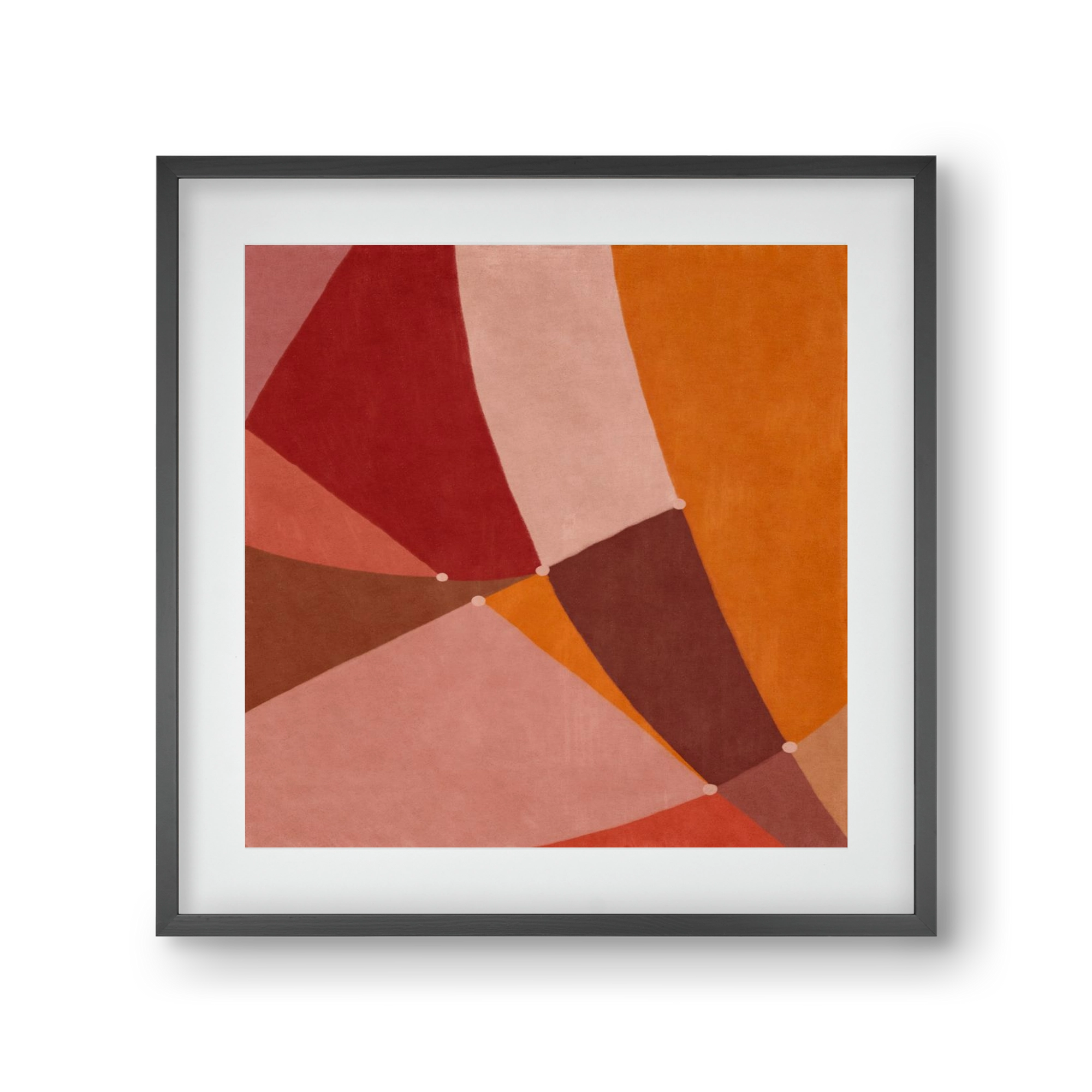 Abstract Intersections Q08, 30x30 cm (20x20 cm), Fekete keret, paszpartuval