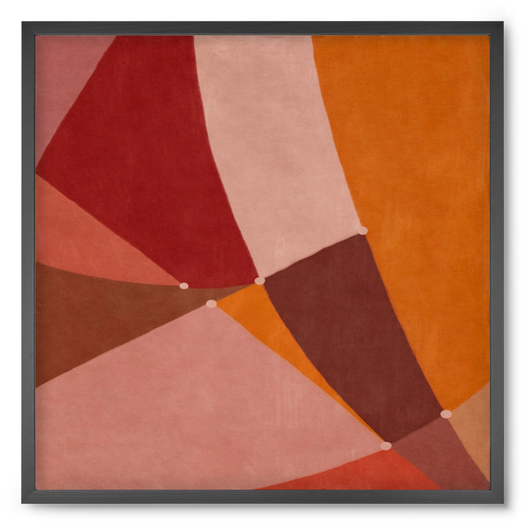 Abstract Intersections Q08, 50x50 cm (50x50 cm), Fekete keret