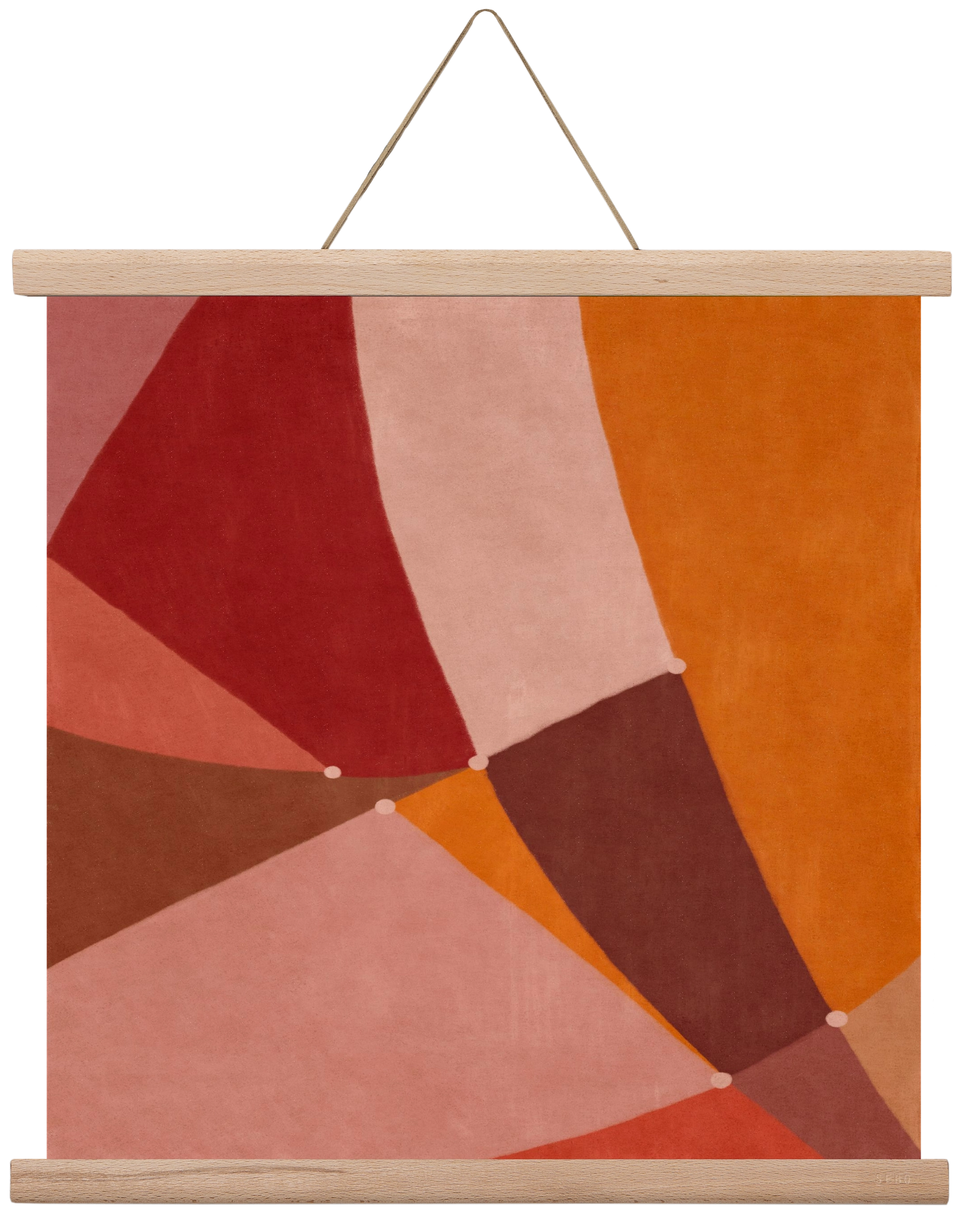 Abstract Intersections Q08, 40x40 cm (40x40 cm), Tölgy akasztó