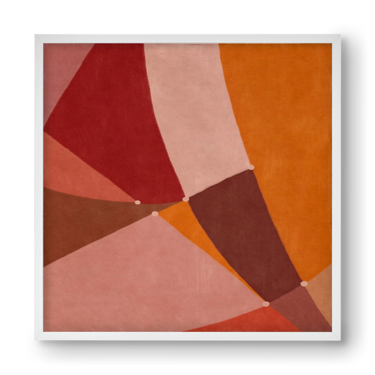Abstract Intersections Q08, 40x40 cm (40x40 cm), Fehér keret