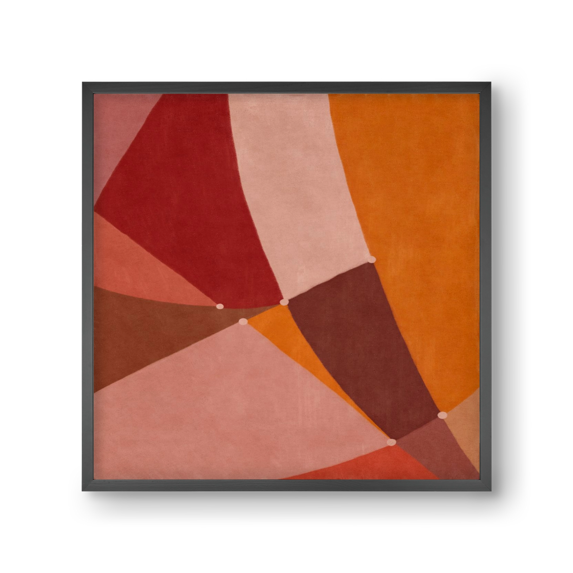 Abstract Intersections Q08, 30x30 cm (30x30 cm), Fekete keret