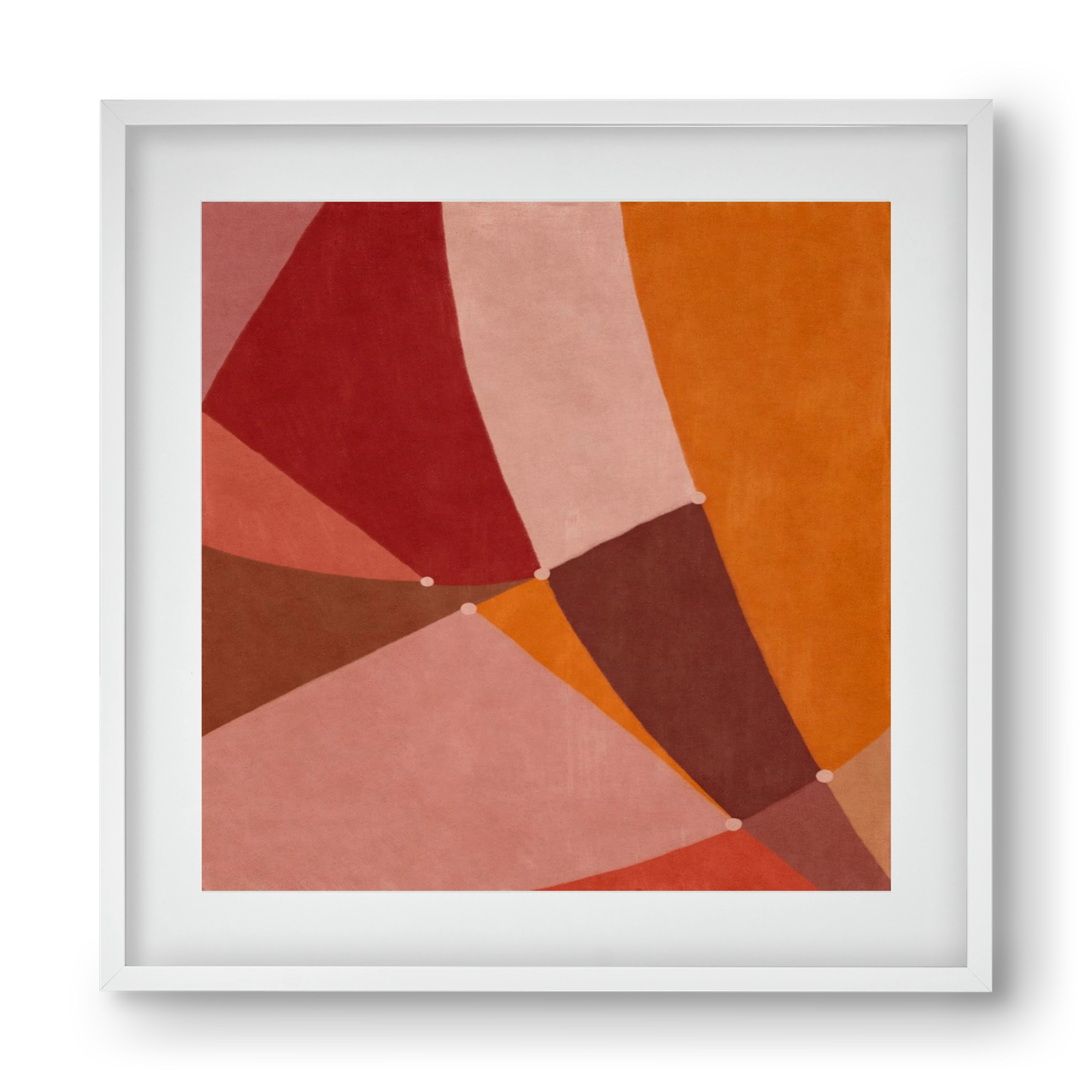 Abstract Intersections Q08, 40x40 cm (30x30 cm), Fehér keret, paszpartuval