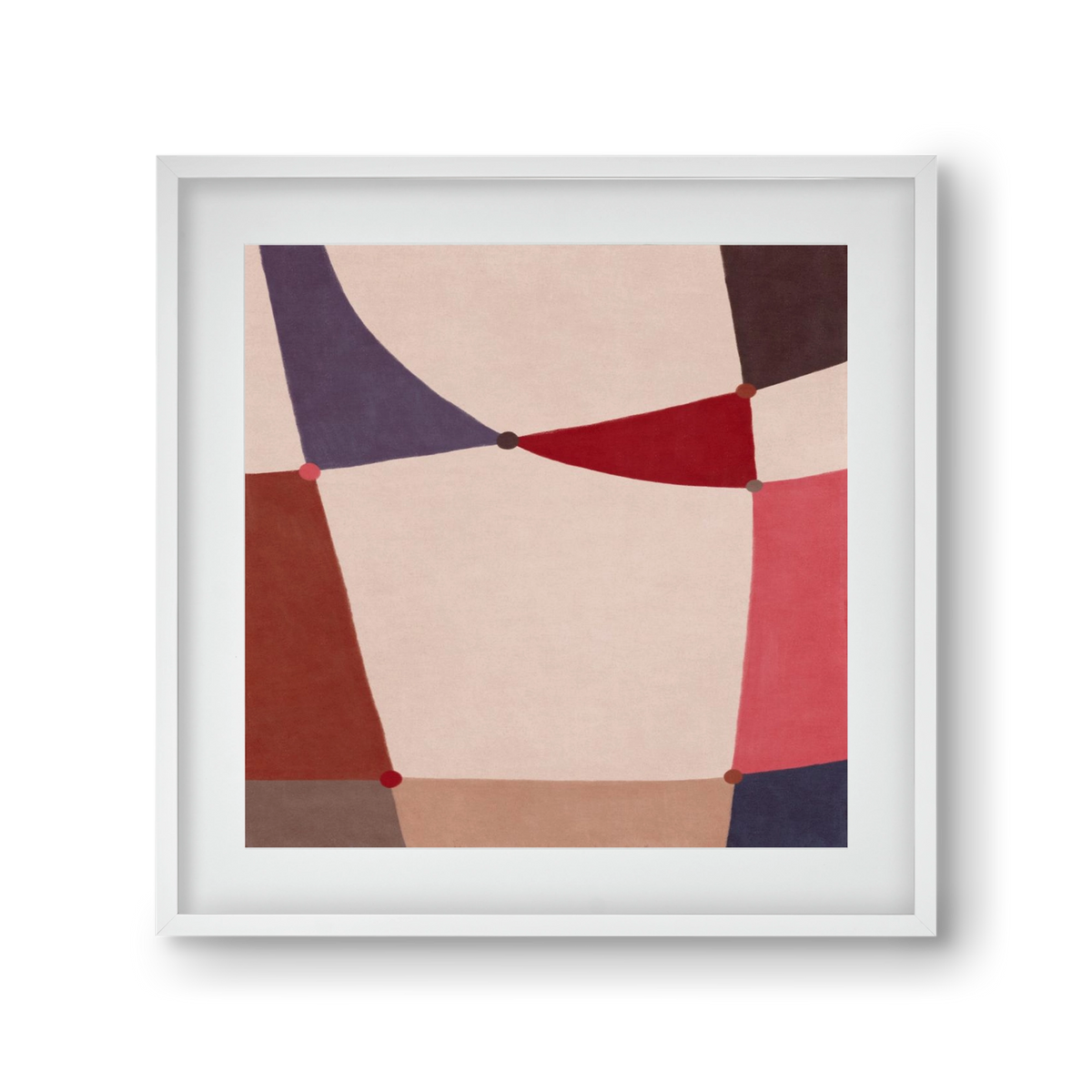 Abstract Intersections Q09, 30x30 cm (20x20 cm), Fehér keret, paszpartuval