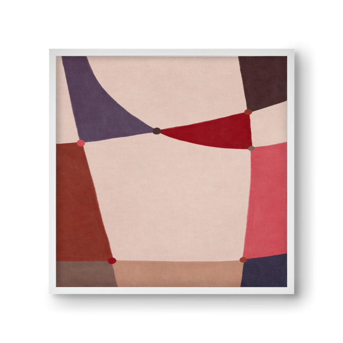 Abstract Intersections Q09, 30x30 cm (30x30 cm), Fehér keret