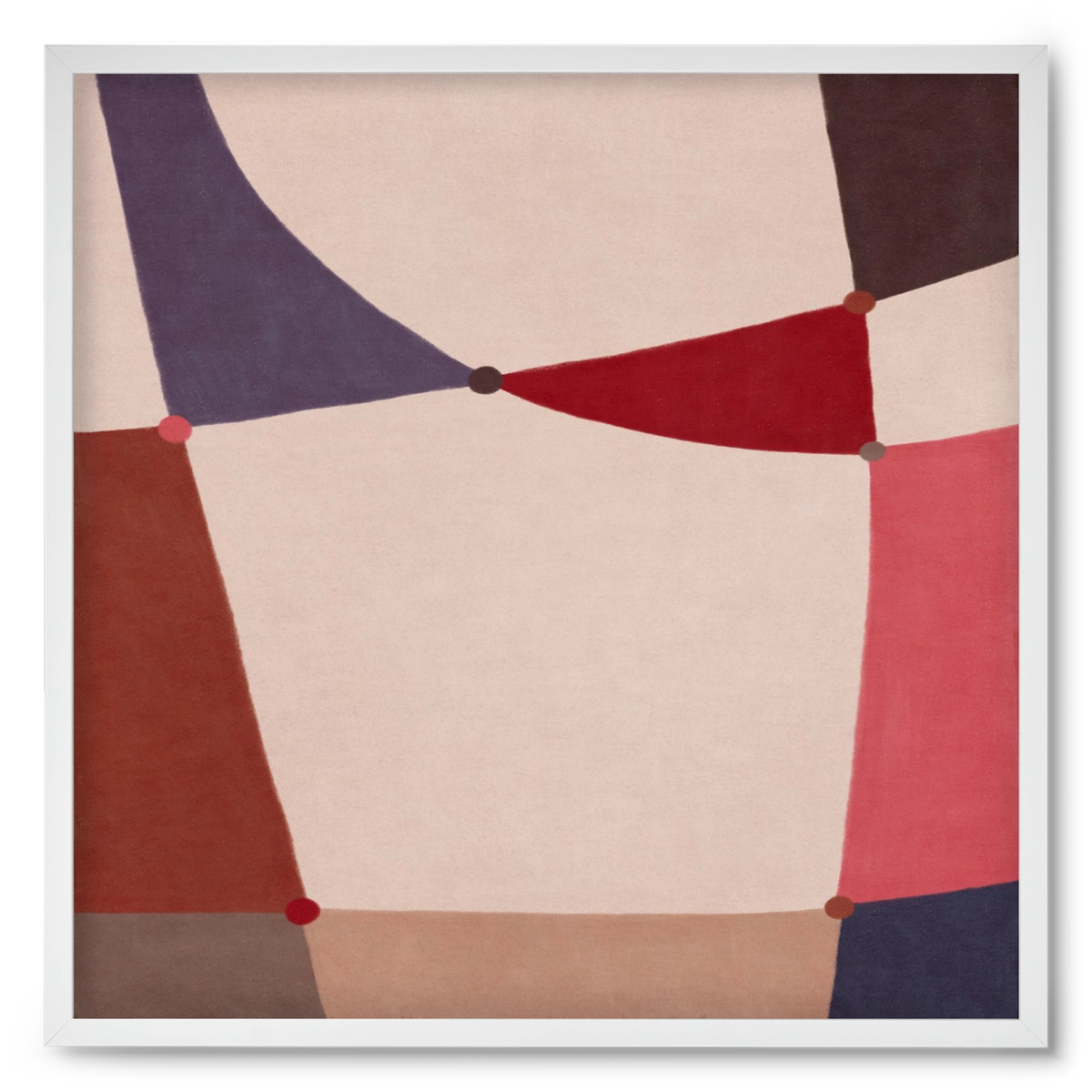 Abstract Intersections Q09, 50x50 cm (50x50 cm), Fehér keret