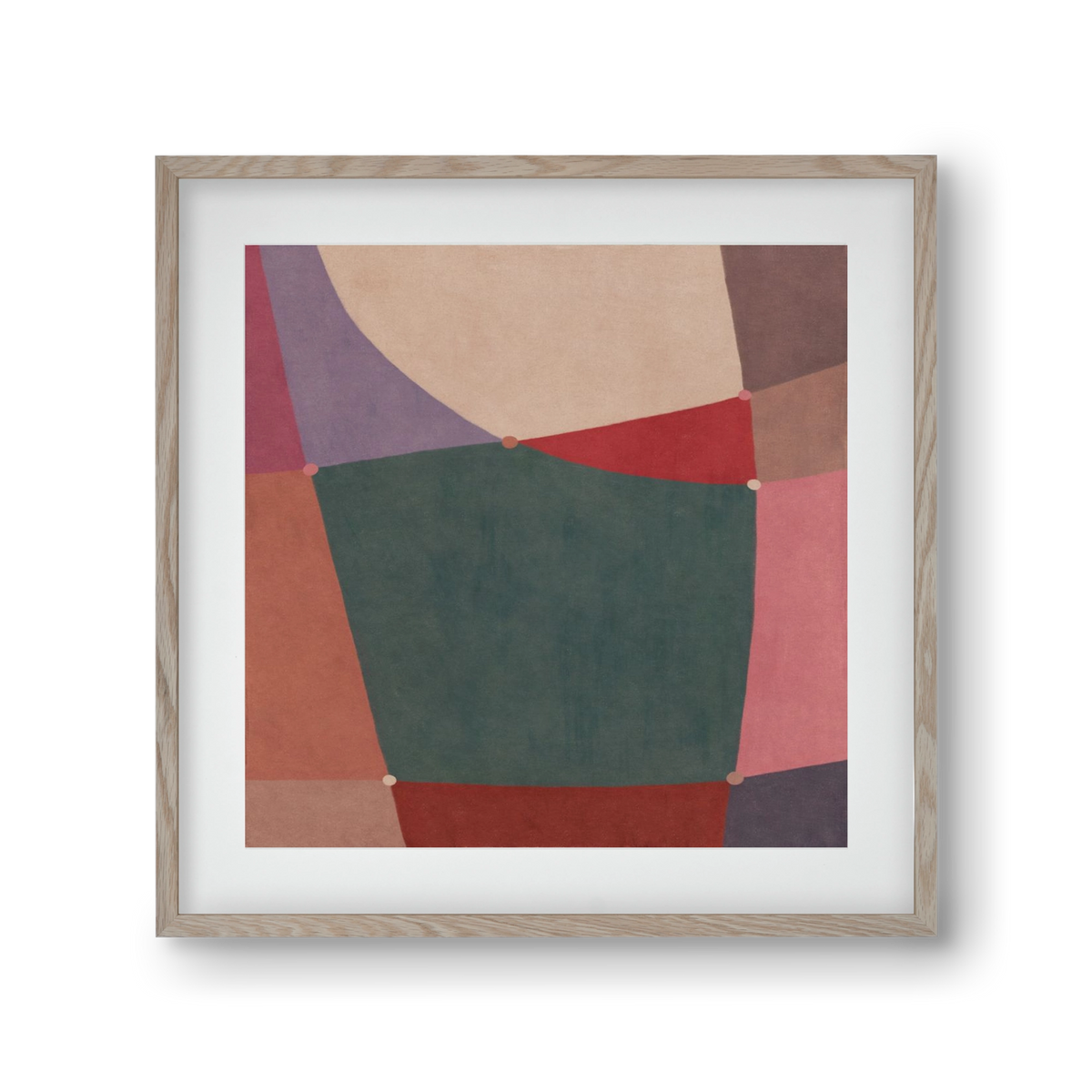 Abstract Intersections Q10, 30x30 cm (20x20 cm), Tölgy keret, paszpartuval