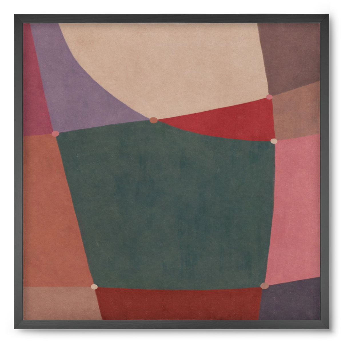 Abstract Intersections Q10, 50x50 cm (50x50 cm), Fekete keret