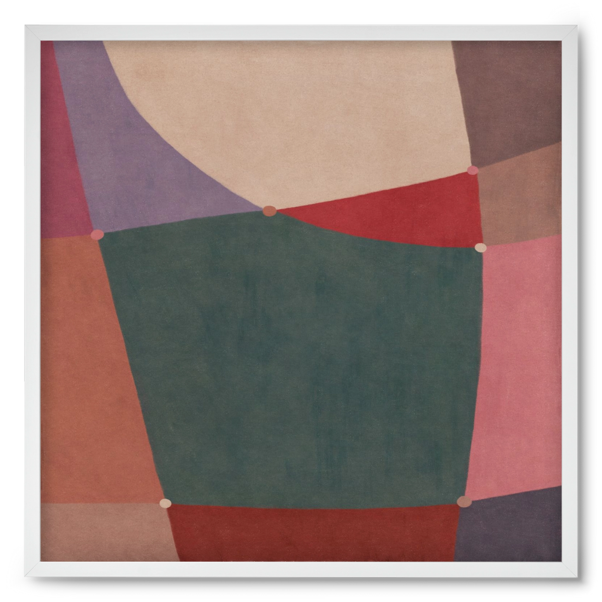 Abstract Intersections Q10, 50x50 cm (50x50 cm), Fehér keret