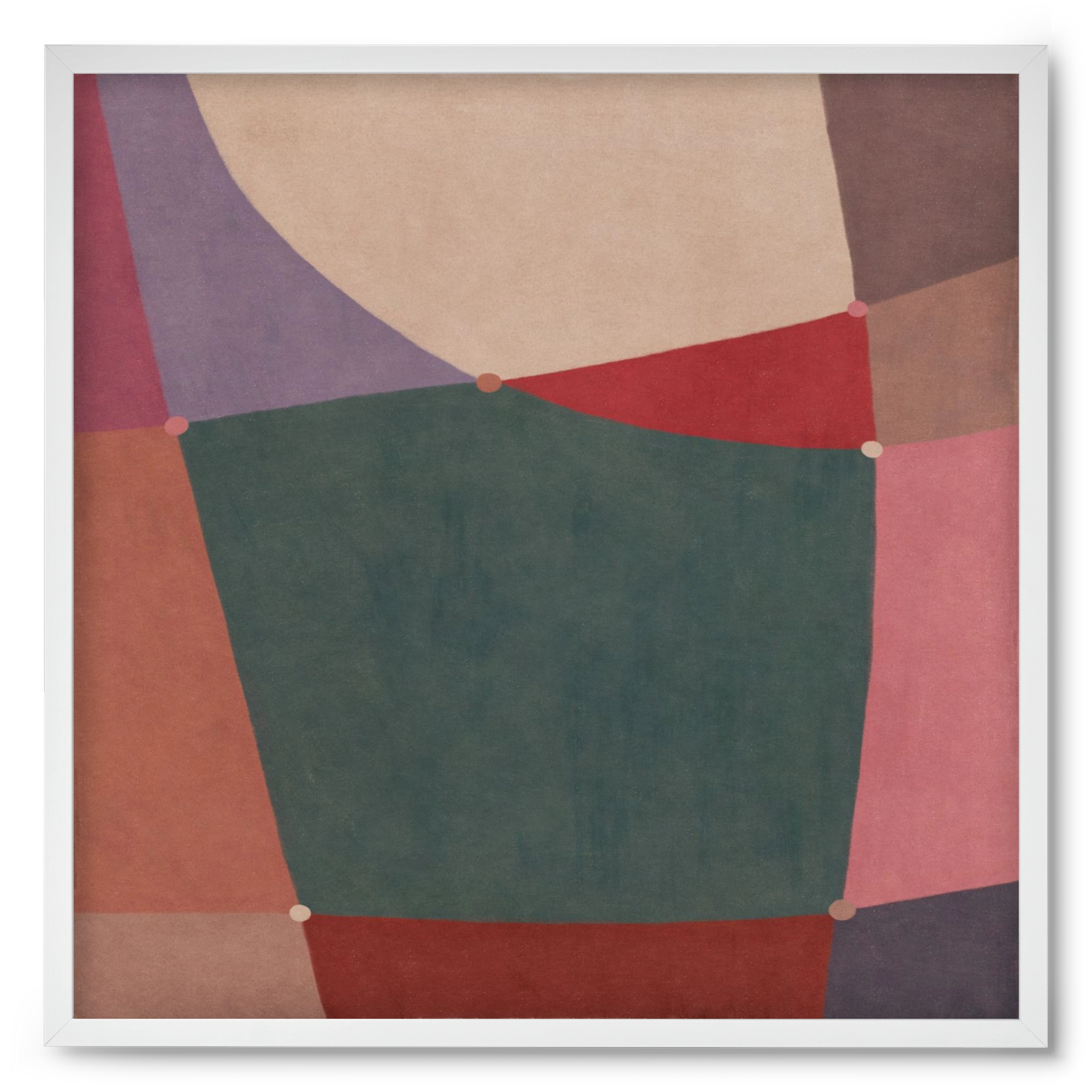 Abstract Intersections Q10, 50x50 cm (50x50 cm), Fehér keret