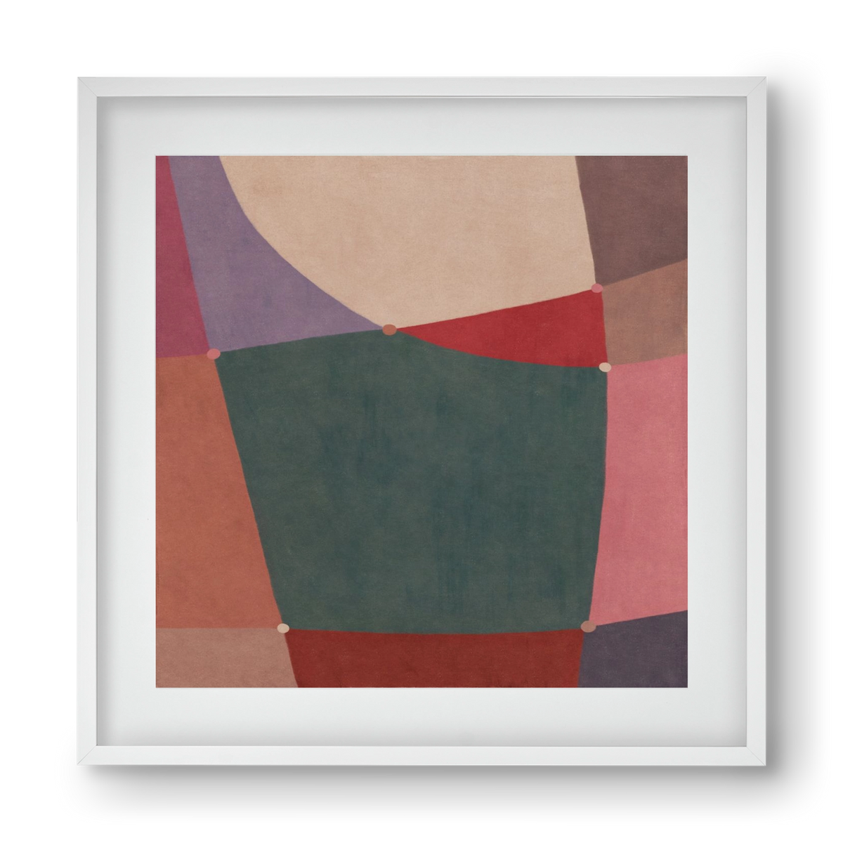 Abstract Intersections Q10, 40x40 cm (30x30 cm), Fehér keret, paszpartuval