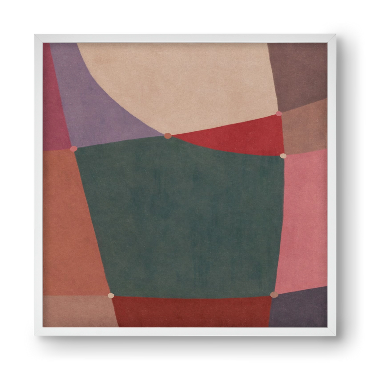 Abstract Intersections Q10, 40x40 cm (40x40 cm), Fehér keret