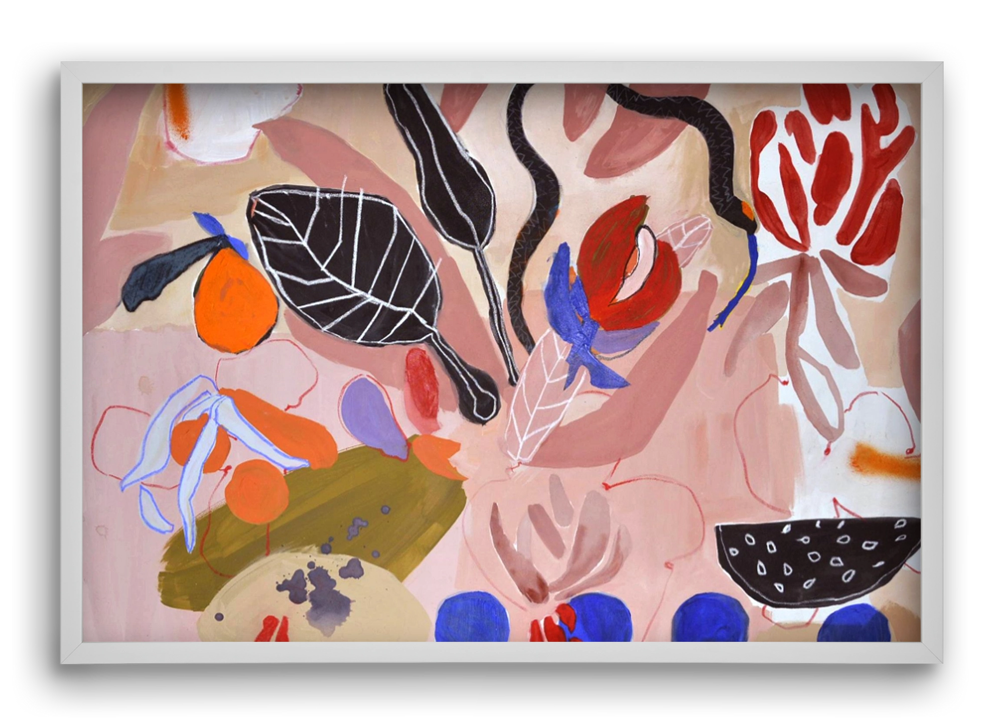 Finding peace, 60x40 cm (60x40 cm), Fehér keret