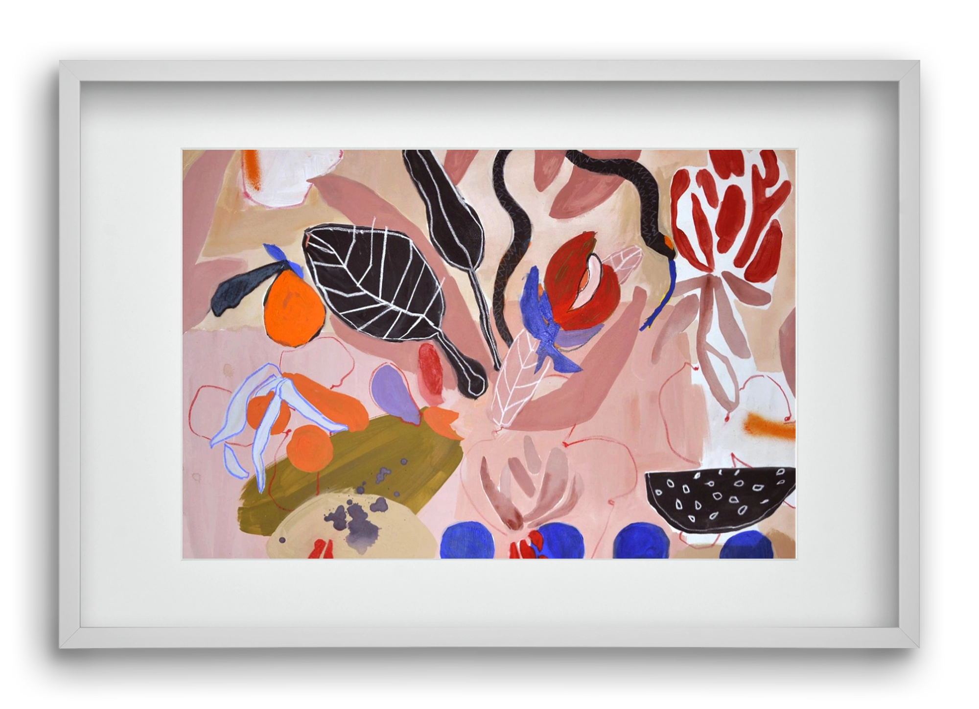 Finding peace, 60x40 cm (45x30 cm), Fehér keret, paszpartuval