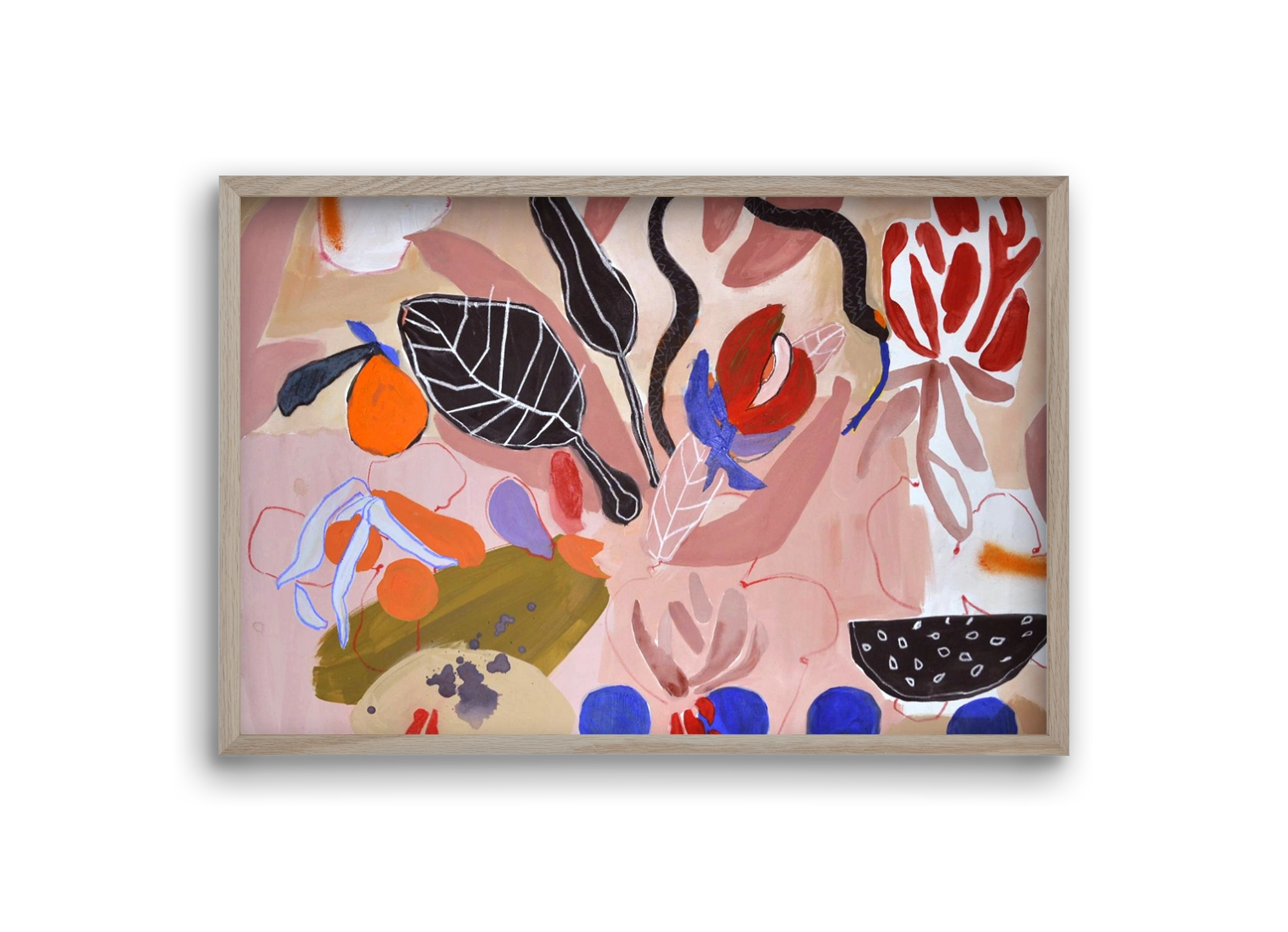 Finding peace, 30x20 cm (30x20 cm), Tölgy keret