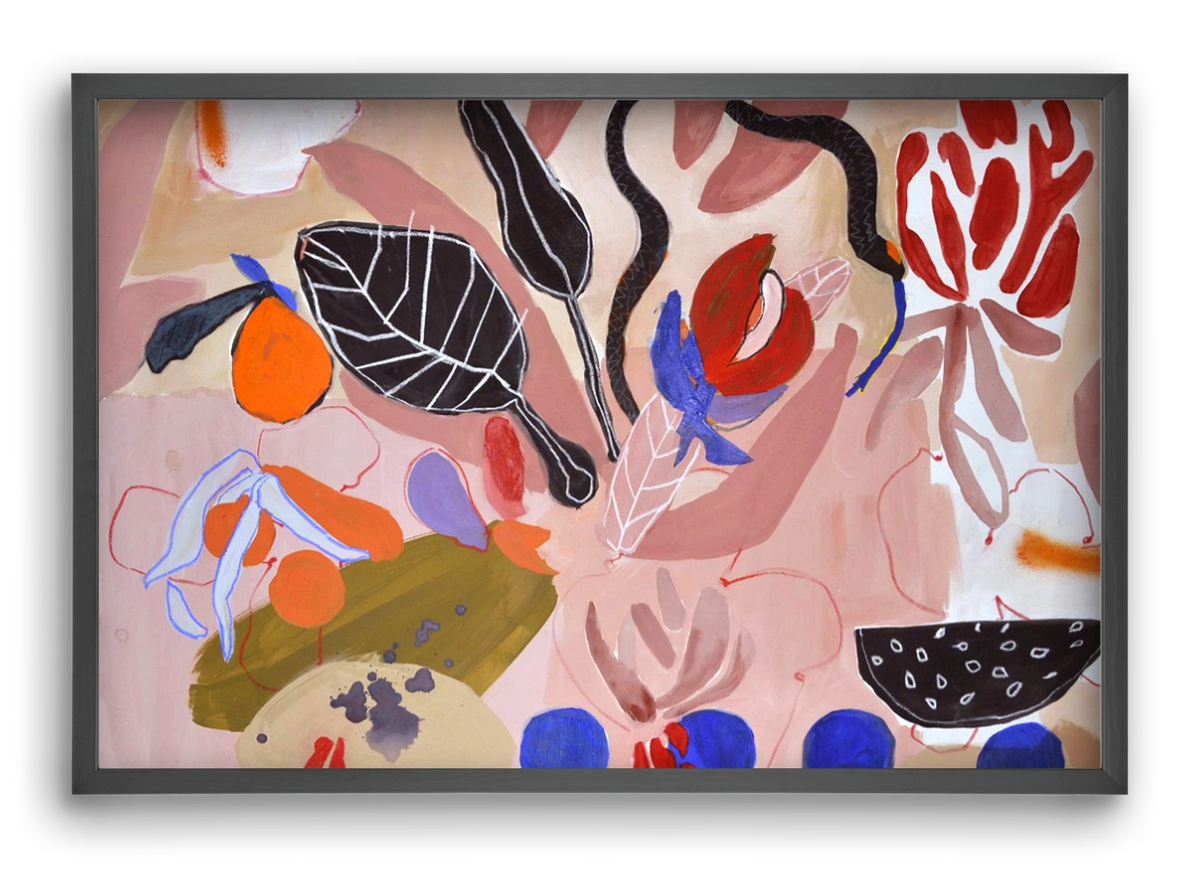 Finding peace, 60x40 cm (60x40 cm), Fekete keret