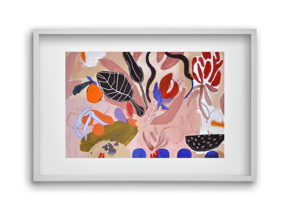 Finding peace, 45x30 cm (30x20 cm), Fehér keret, paszpartuval