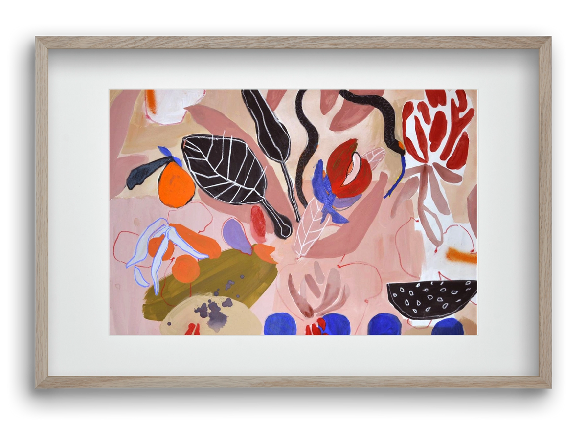 Finding peace, 60x40 cm (45x30 cm), Tölgy keret, paszpartuval