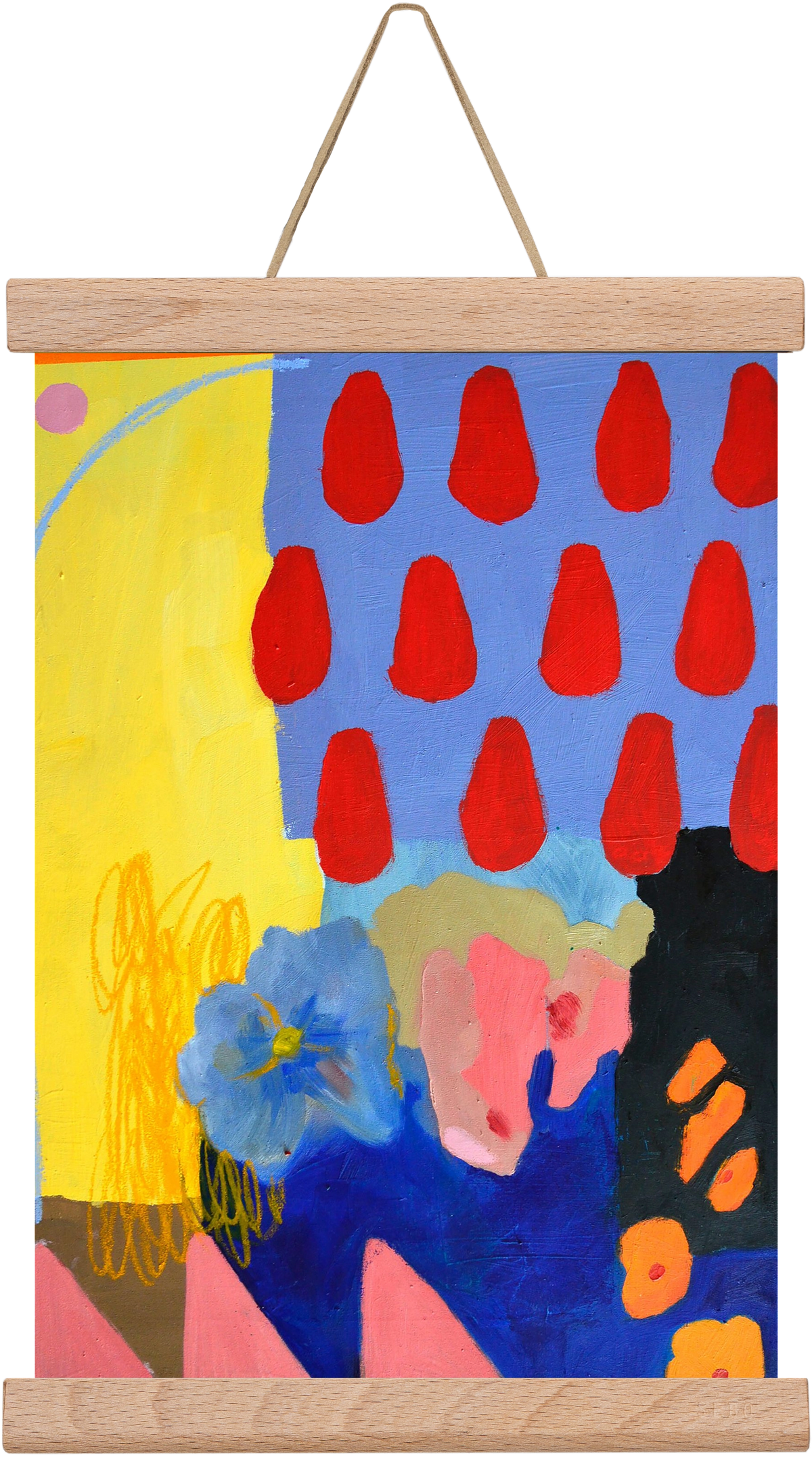 Rainy day, 20x30 cm (20x30 cm), Tölgy akasztó