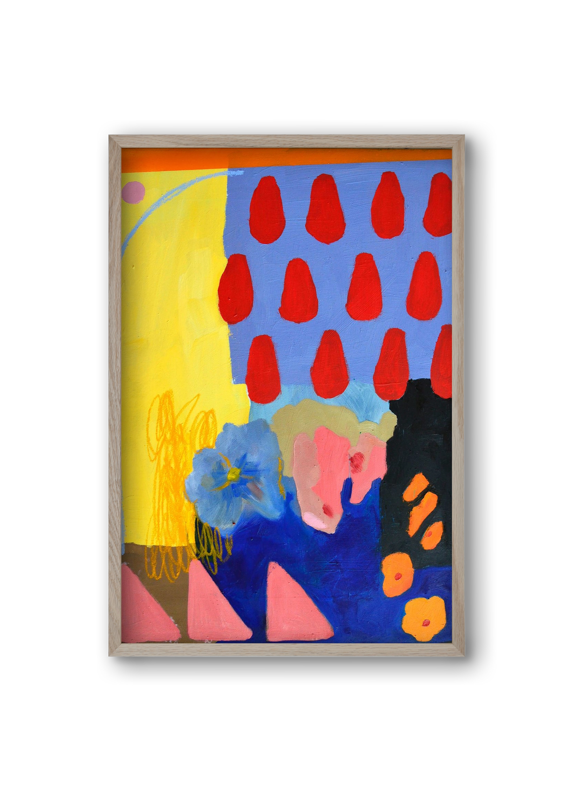 Rainy day, 20x30 cm (20x30 cm), Tölgy keret