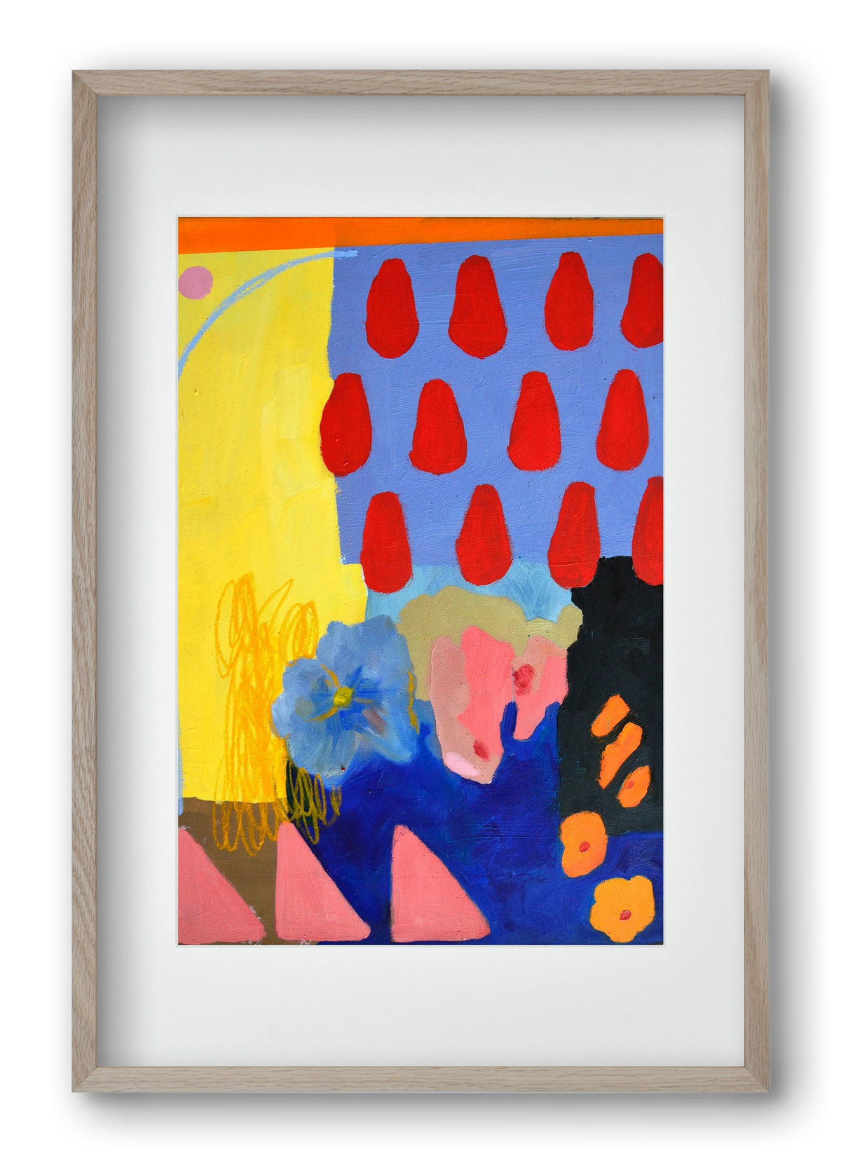 Rainy day, 40x60 cm (30x45 cm), Tölgy keret, paszpartuval