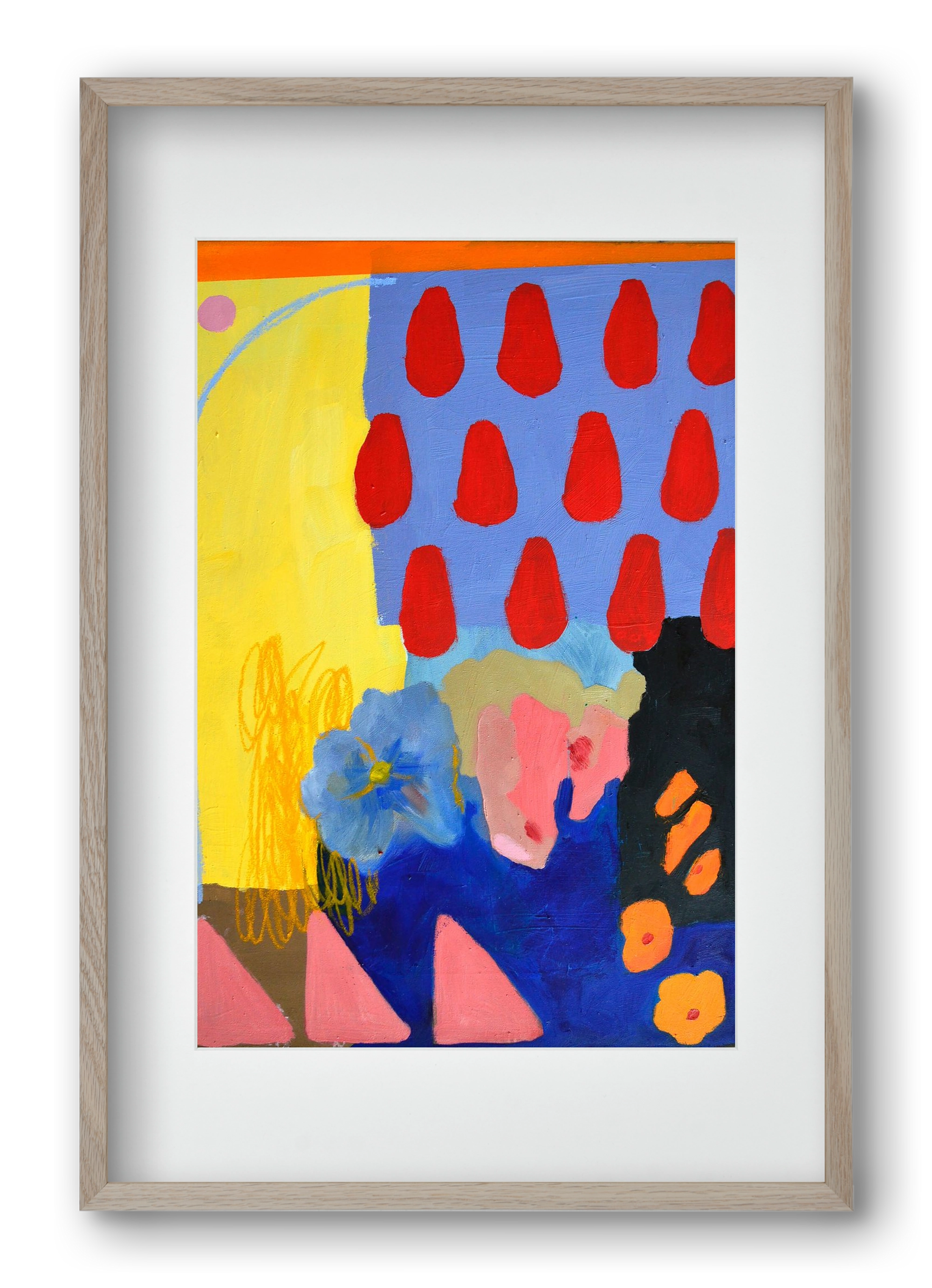 Rainy day, 40x60 cm (30x45 cm), Tölgy keret, paszpartuval