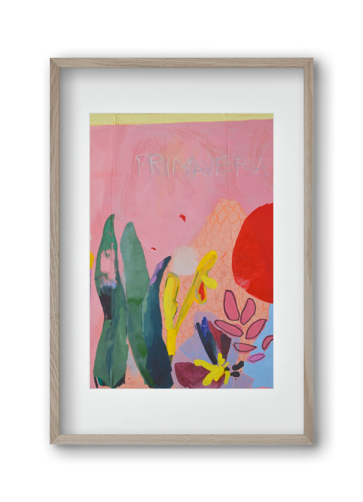 Primavera I., 30x45 cm (20x30 cm), Tölgy keret, paszpartuval