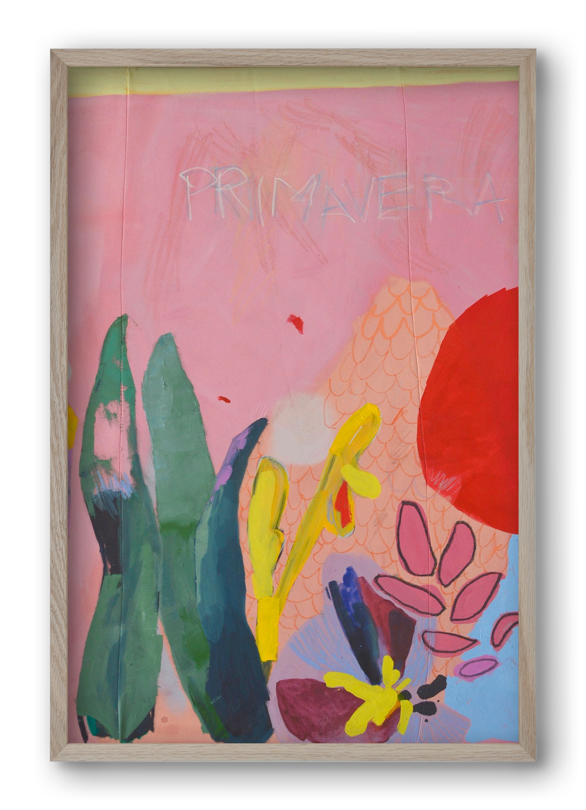 Primavera I., 40x60 cm (40x60 cm), Tölgy keret