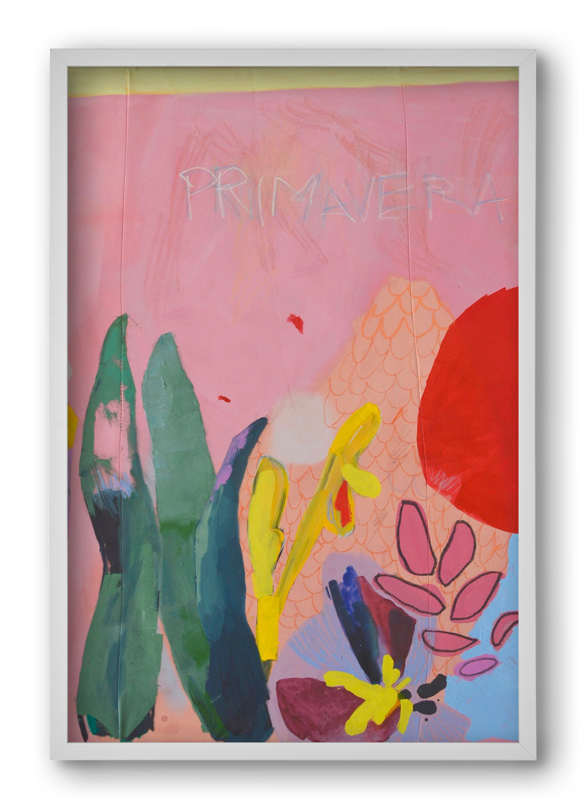 Primavera I., 40x60 cm (40x60 cm), Fehér keret
