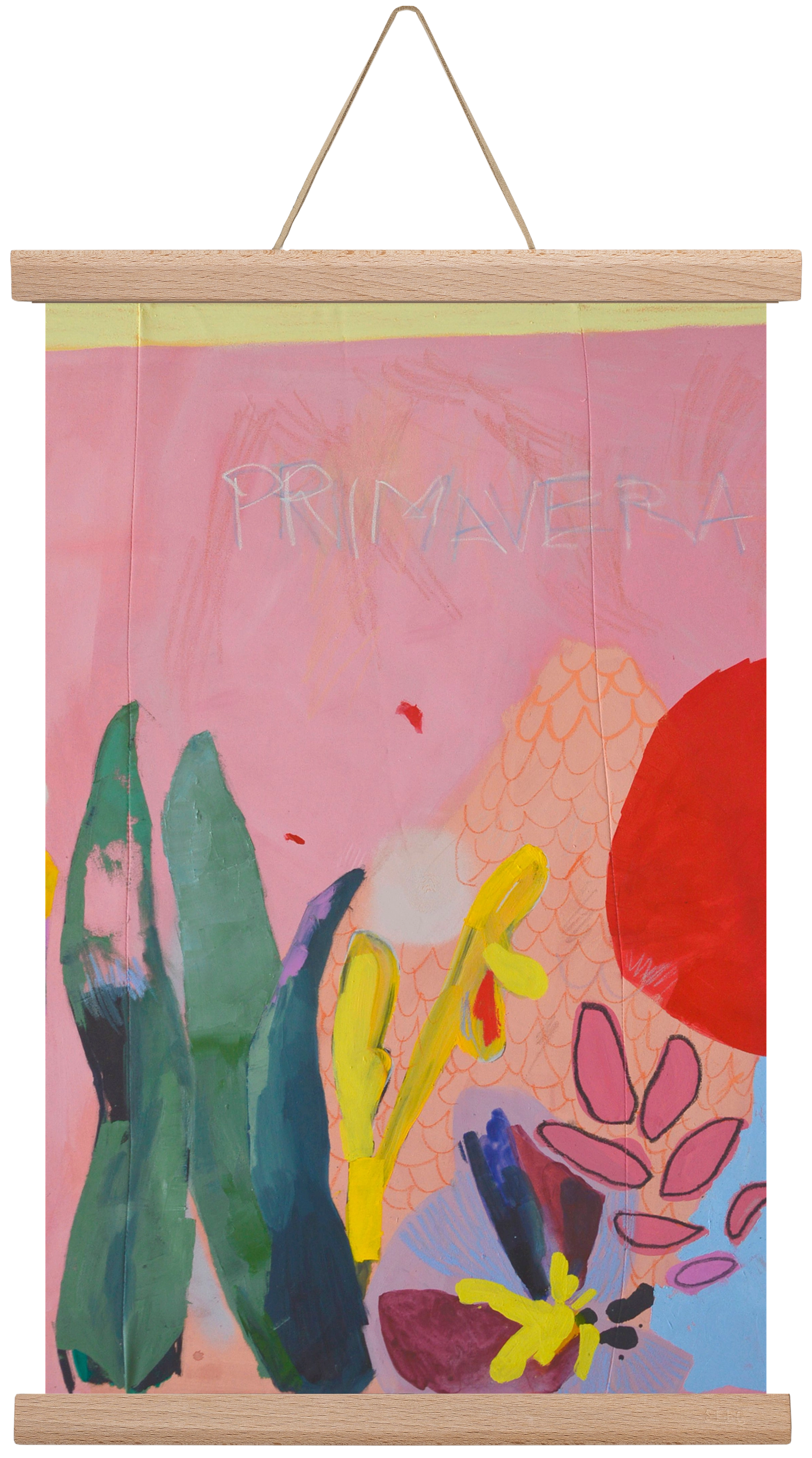 Primavera I., 30x45 cm (30x45 cm), Tölgy akasztó