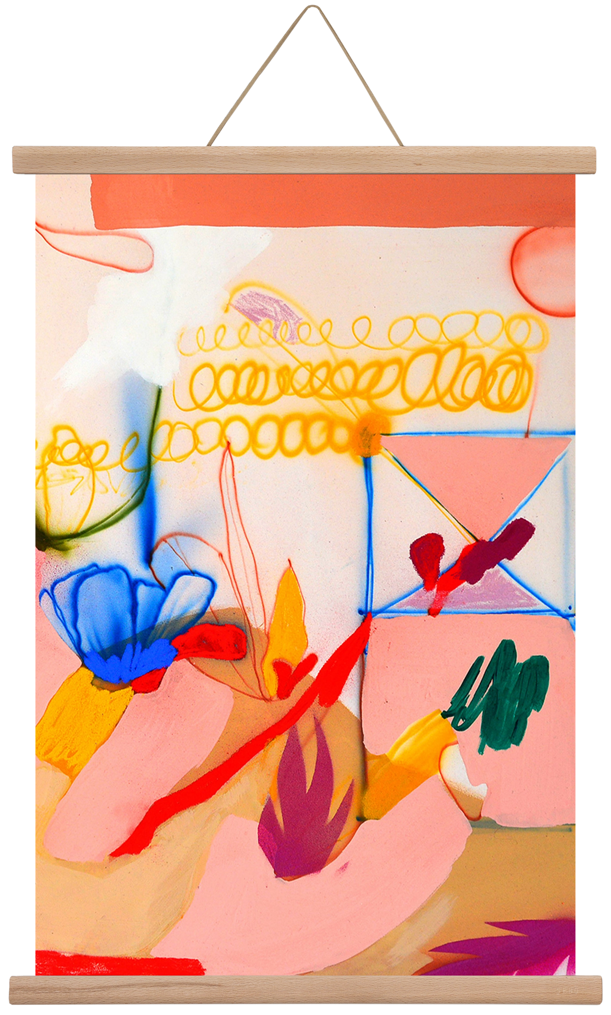 Good message, 40x60 cm (40x60 cm), Tölgy akasztó