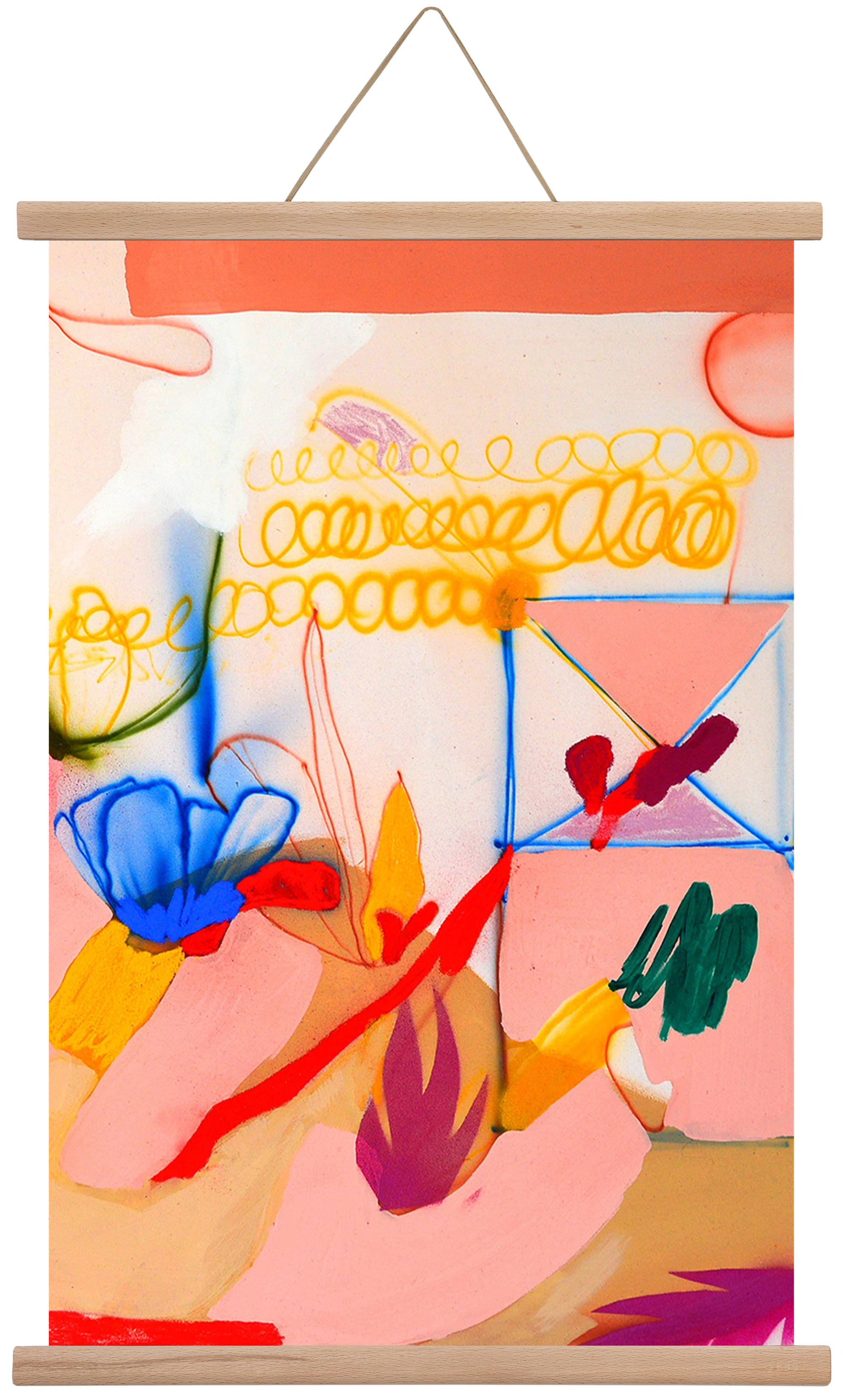 Good message, 40x60 cm (40x60 cm), Tölgy akasztó