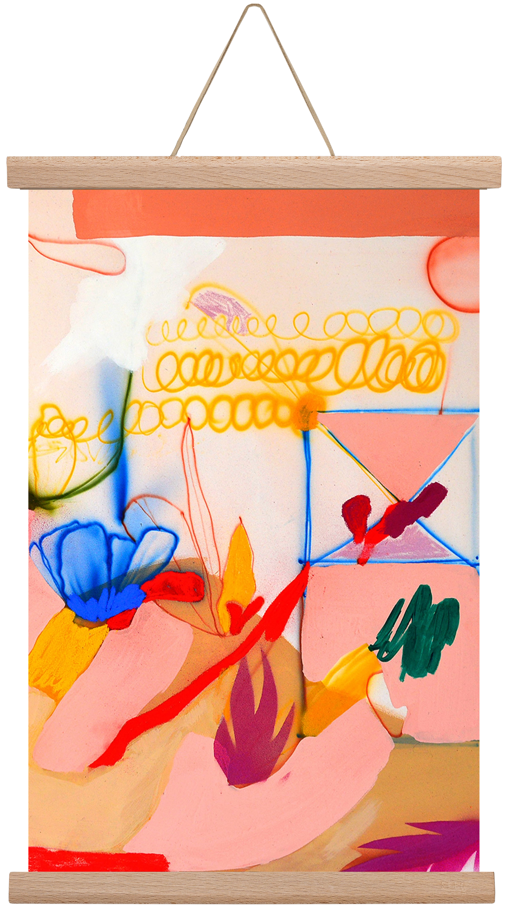 Good message, 30x45 cm (30x45 cm), Tölgy akasztó